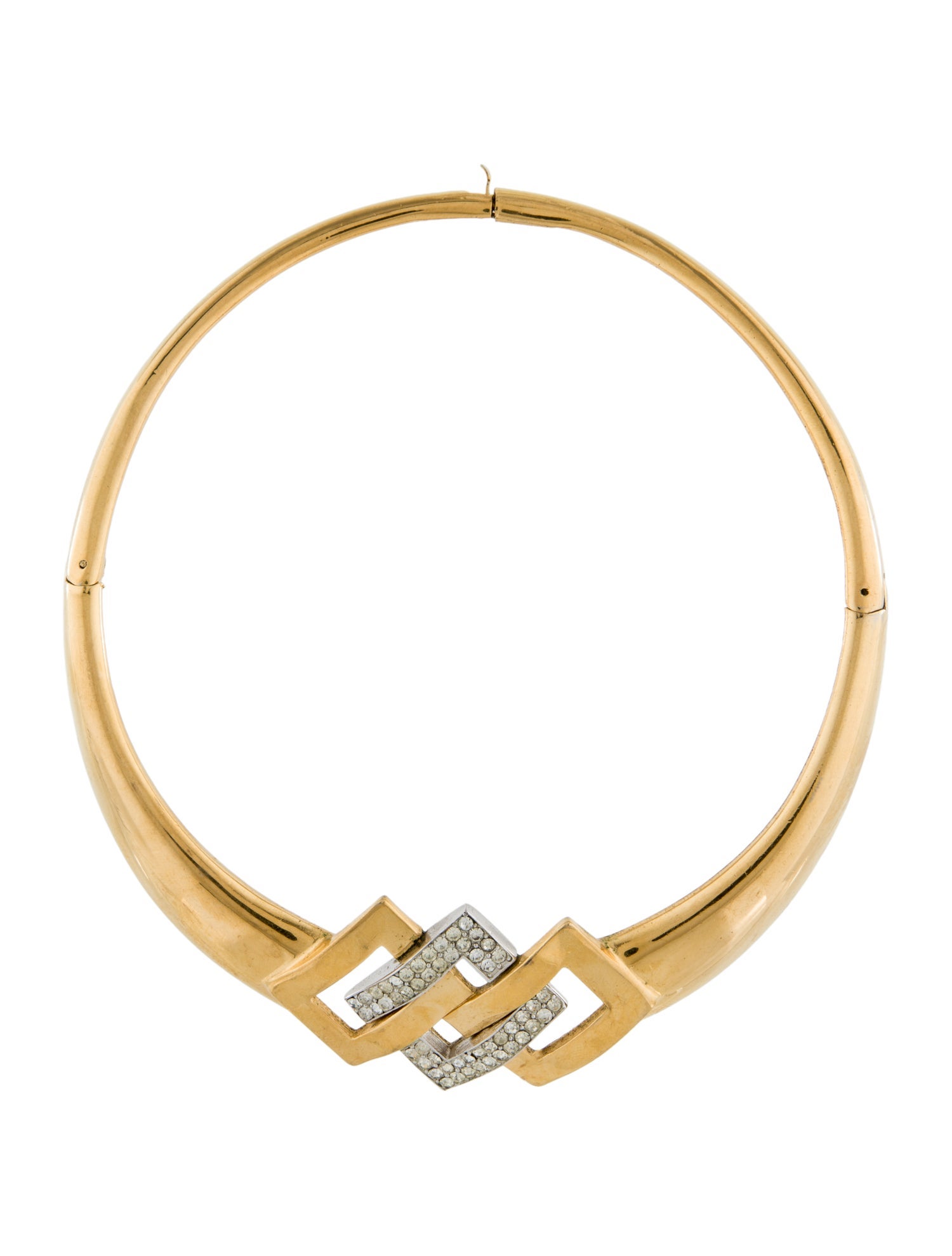 Lanvin Crystal Collar Necklace