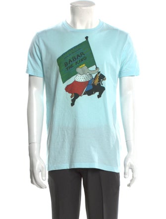 Lanvin Graphic Print Crew Neck T-Shirt