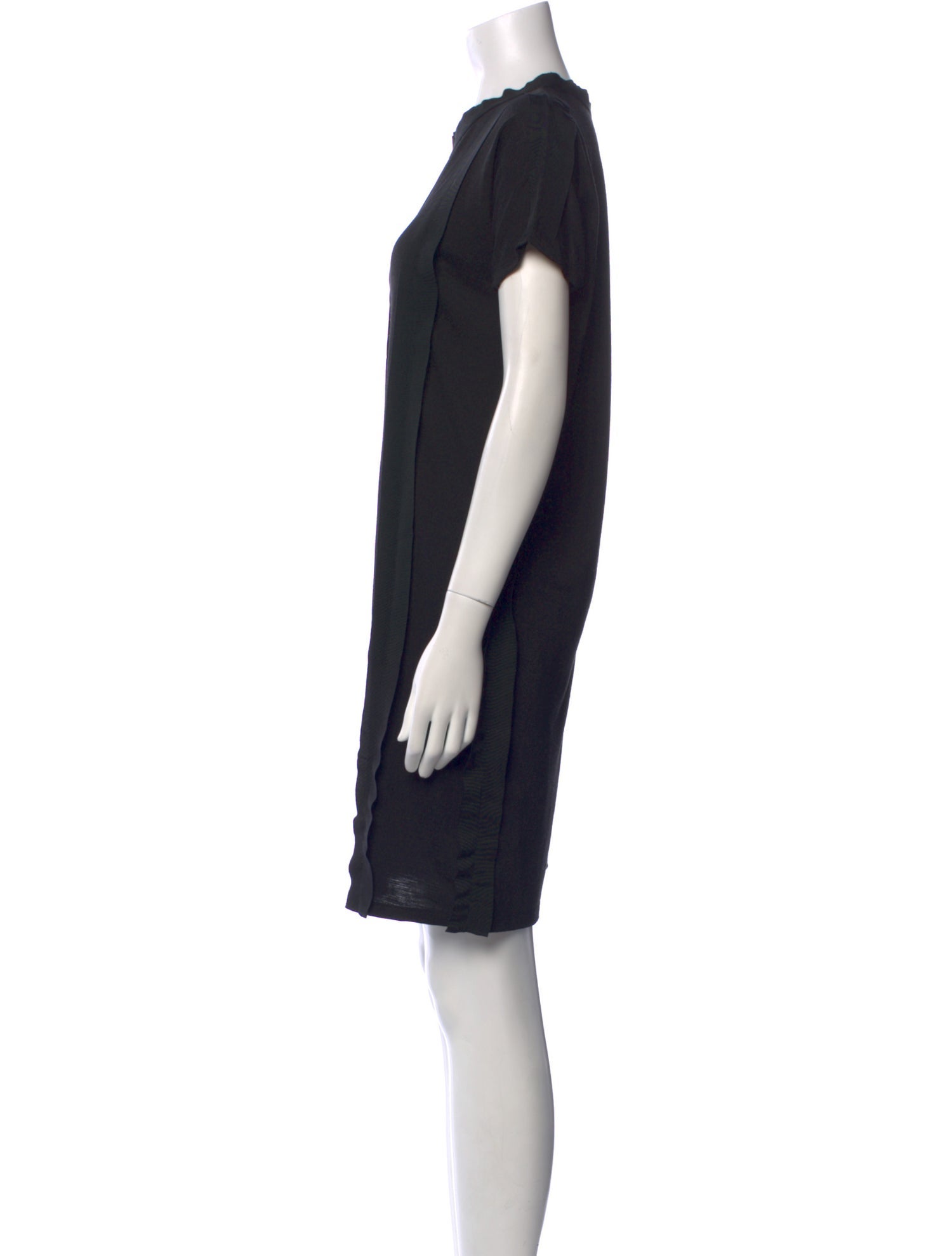 Lanvin Crew Neck Mini Dress