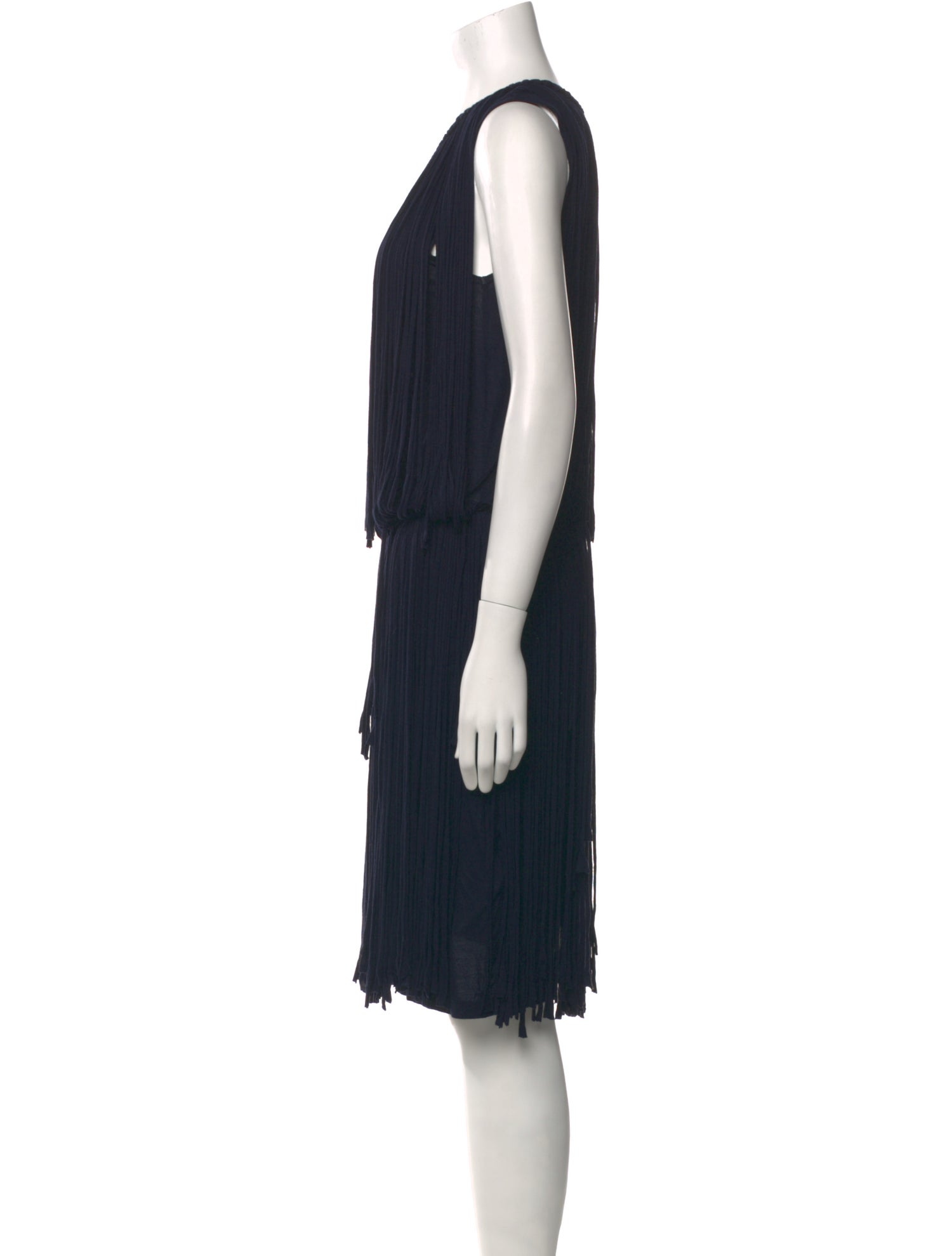 Lanvin Scoop Neck Knee-Length Dress