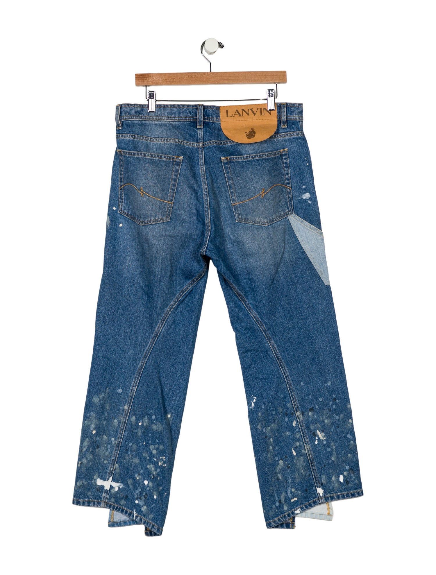 Lanvin High-Rise Wide Leg Jeans