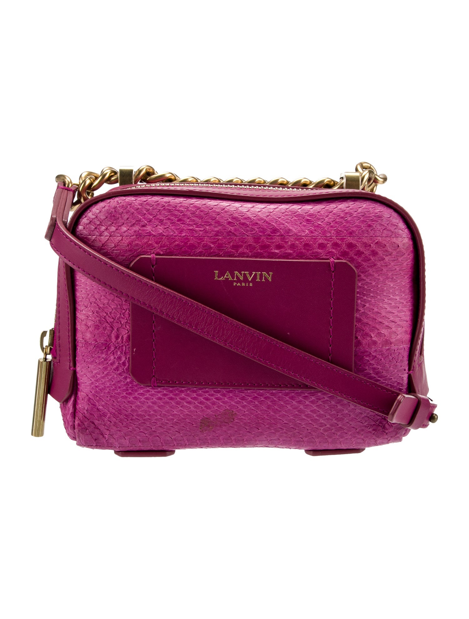Lanvin Snakeskin Crossbody Bag