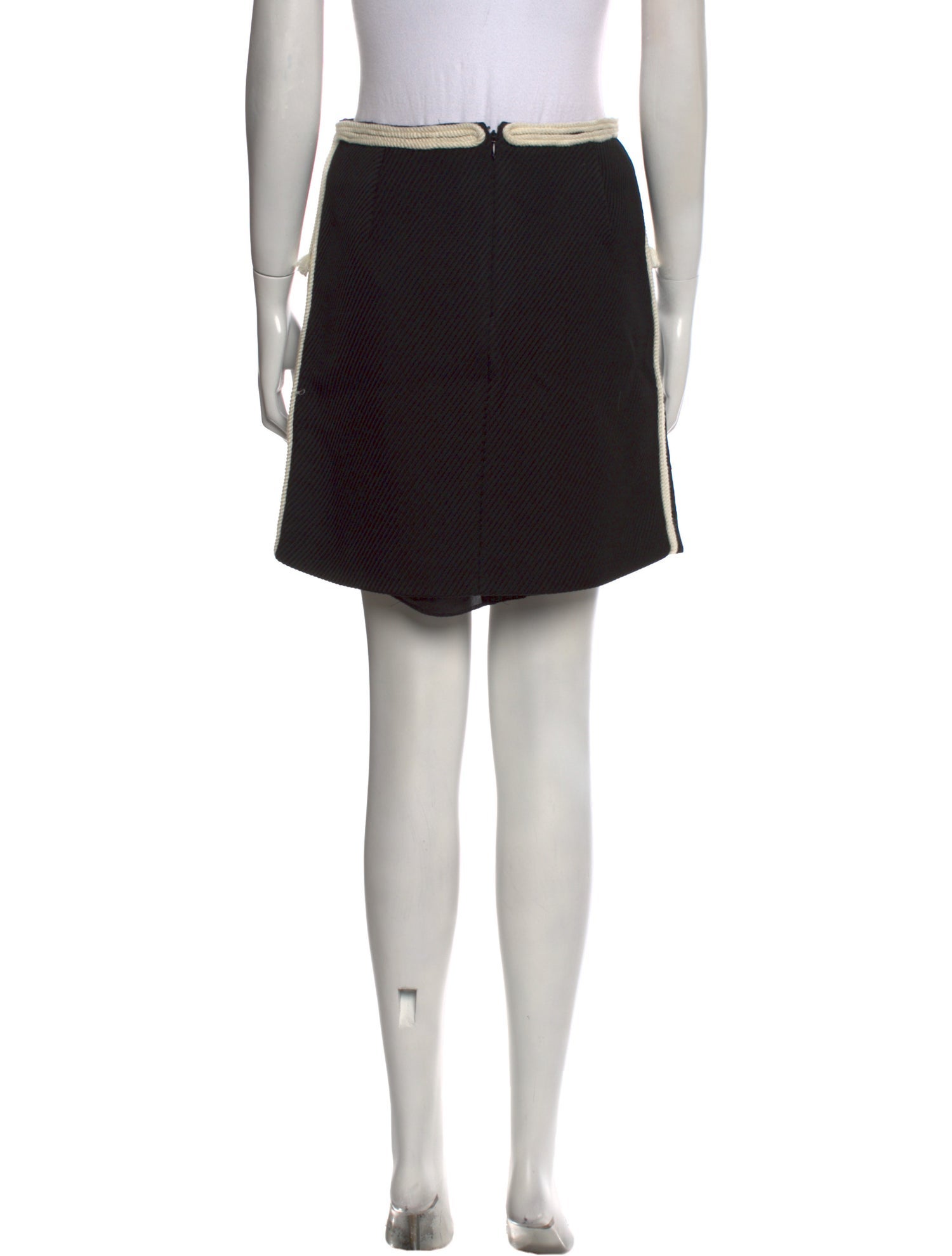 Lanvin Braided Accents Mini Skirt