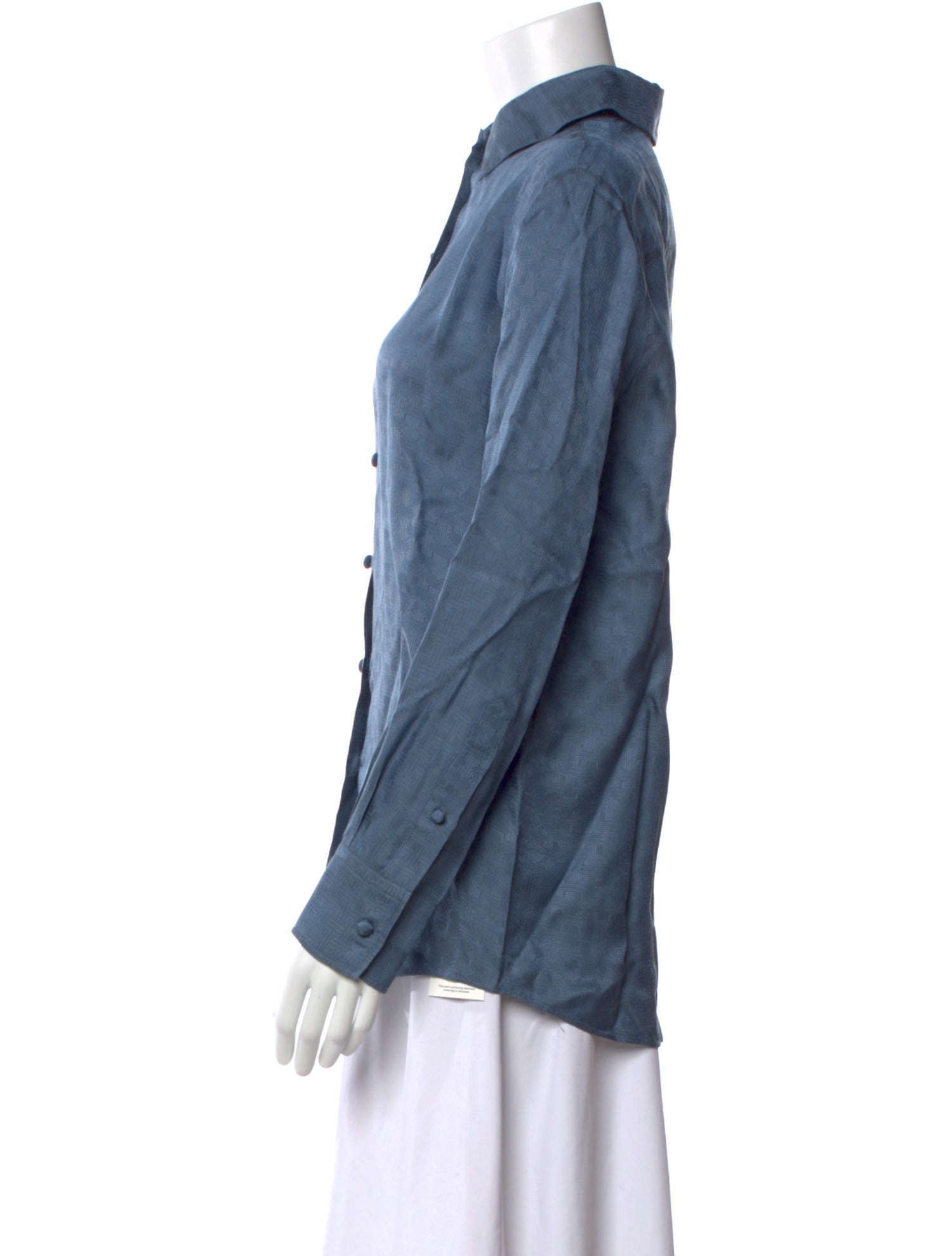 Lanvin Long Sleeve Button-Up Top