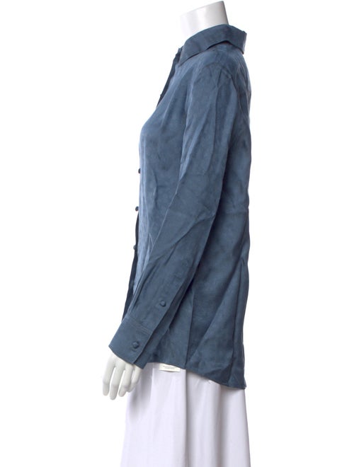 Lanvin Long Sleeve Button-Up Top