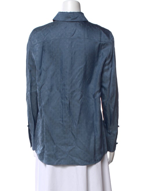 Lanvin Long Sleeve Button-Up Top