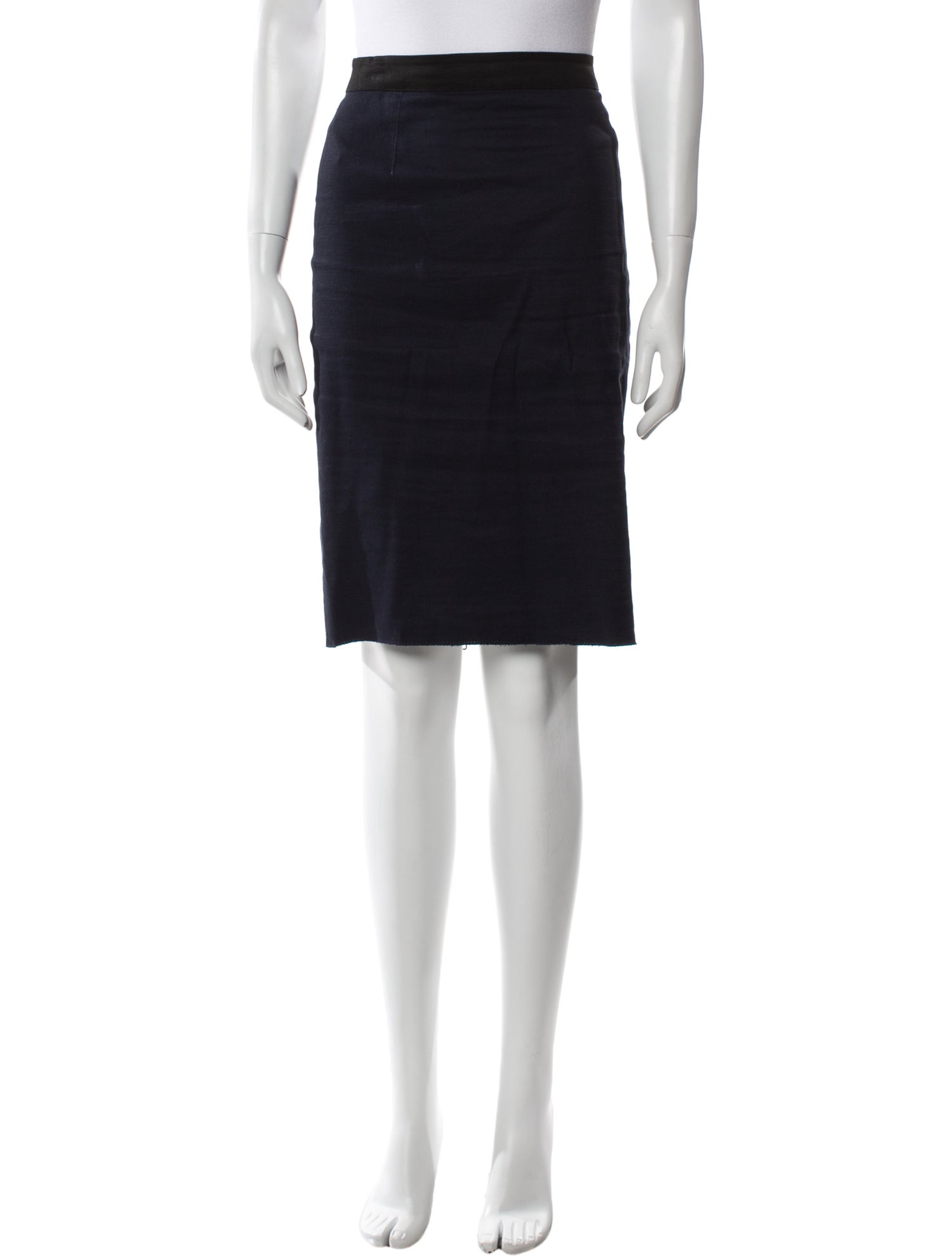 Lanvin Linen Knee-Length Skirt