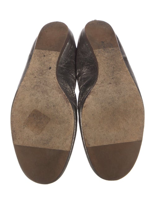Lanvin Leather Studded Accents Ballet Flats