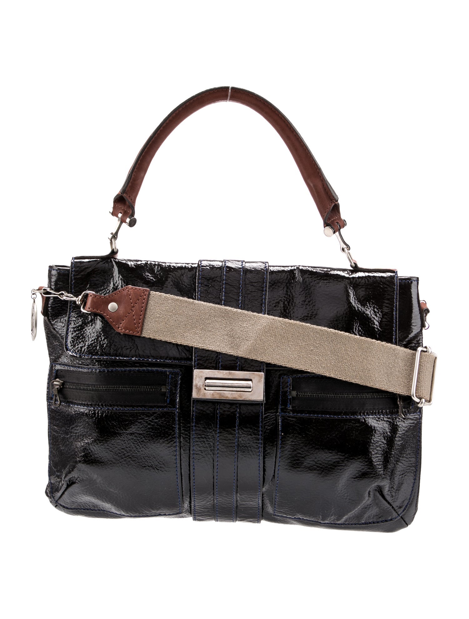 Lanvin Patent Leather Top Handle Bag