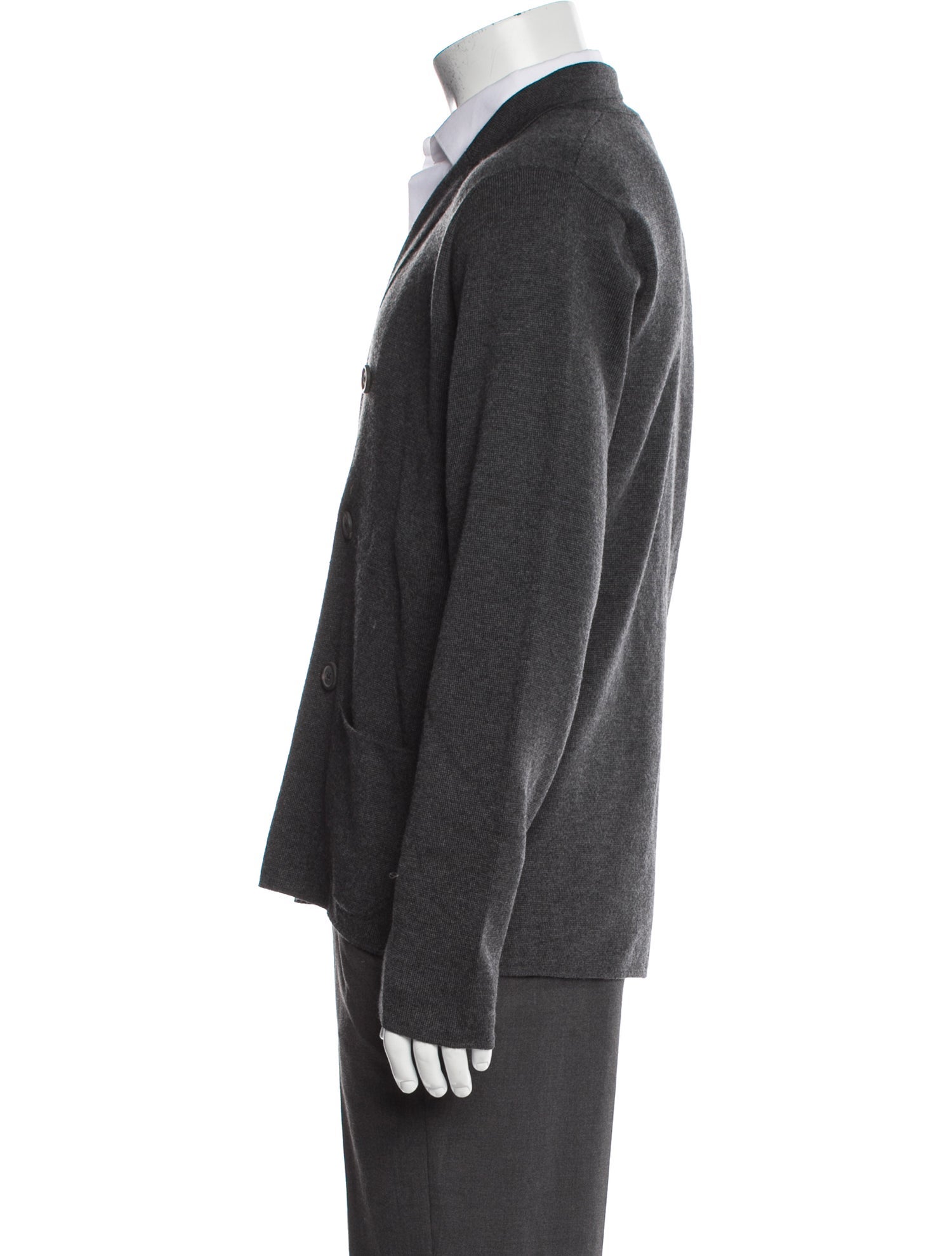 Lanvin Merino Wool V-Neck Cardigan