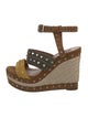 Lanvin Suede Studded Accents Espadrilles