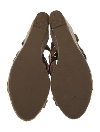 Lanvin Suede Studded Accents Espadrilles