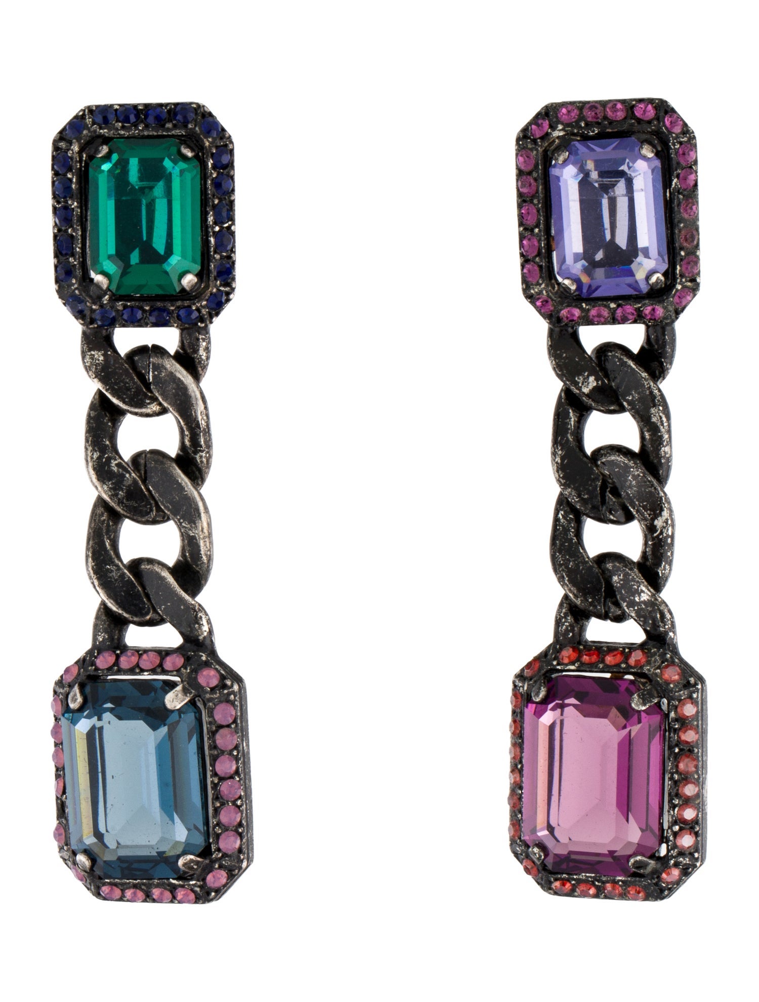 Lanvin Tutti Frutti Crystal Clip-On earrings
