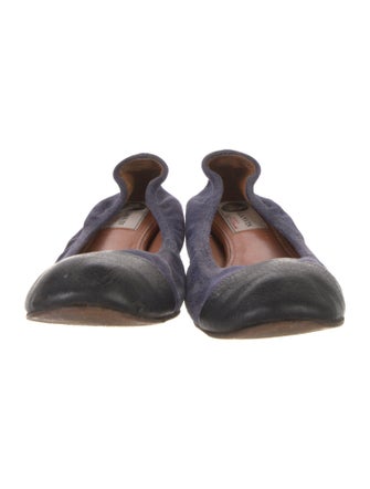 Lanvin Suede Ballet Flats