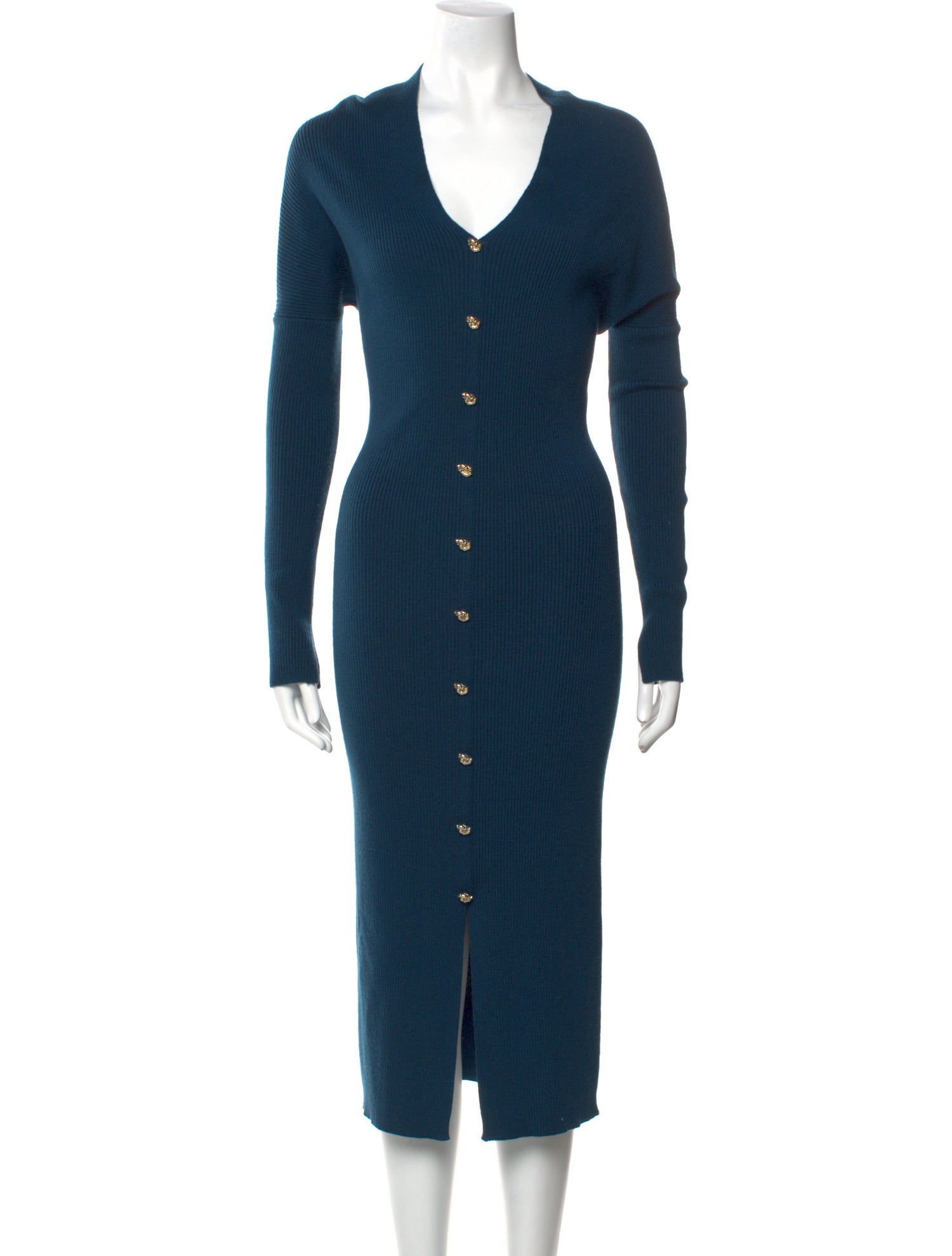 Lanvin V-Neck Long Dress w/ Tags