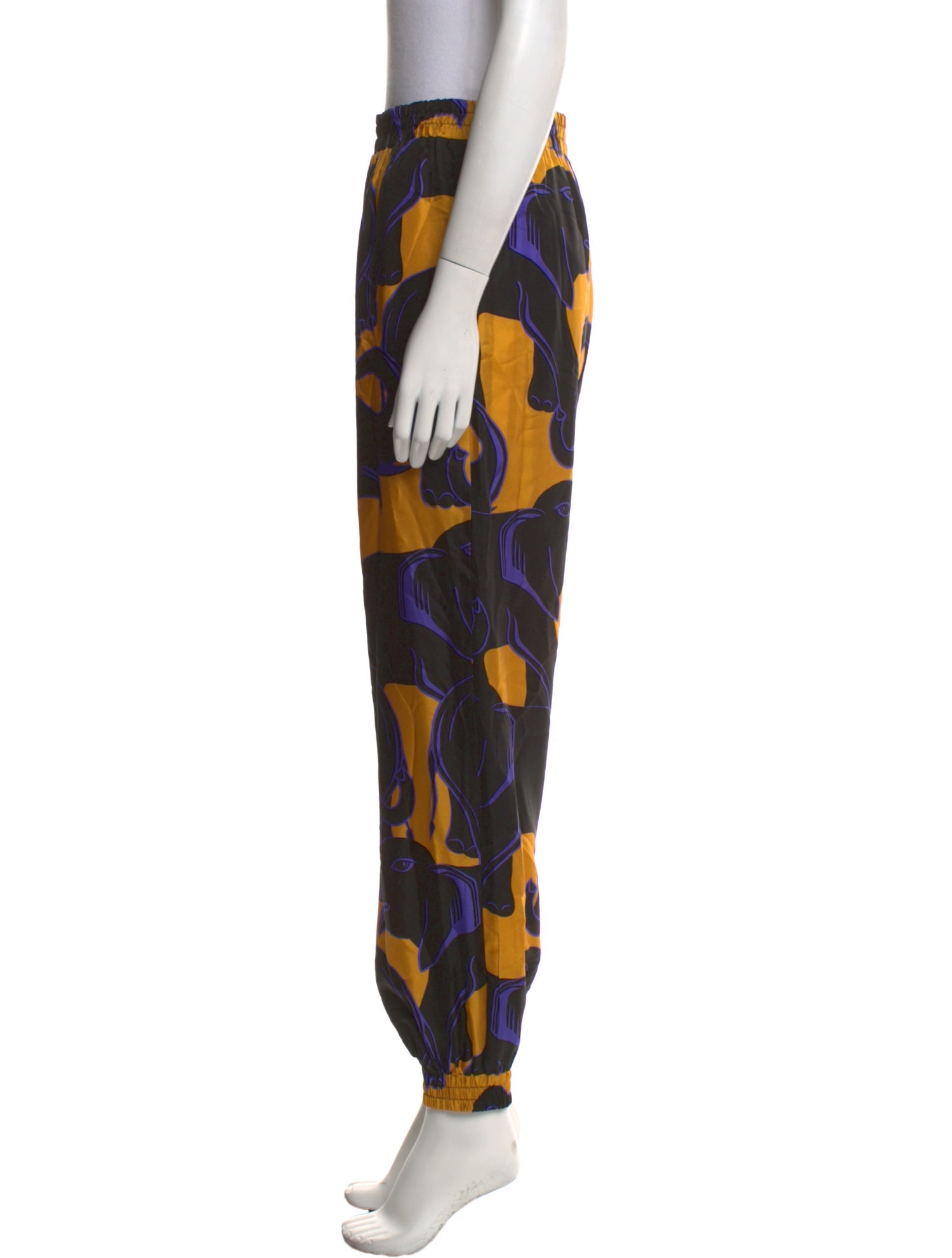 Lanvin Silk Skinny Leg Pants