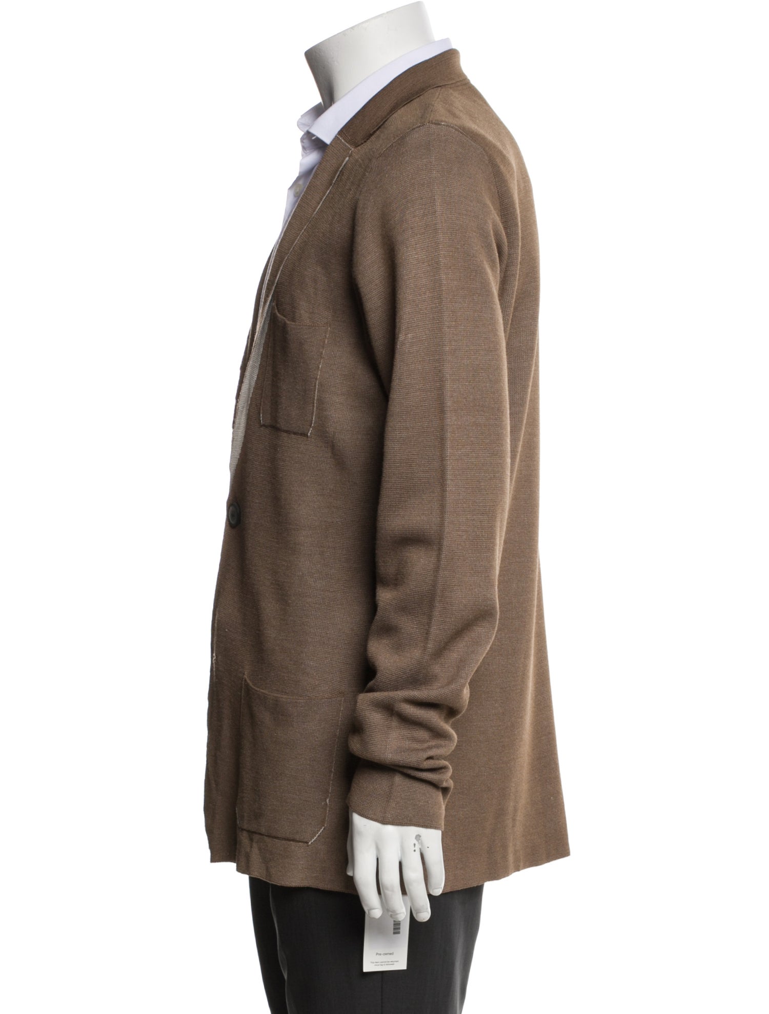 Lanvin Silk Collar Cardigan