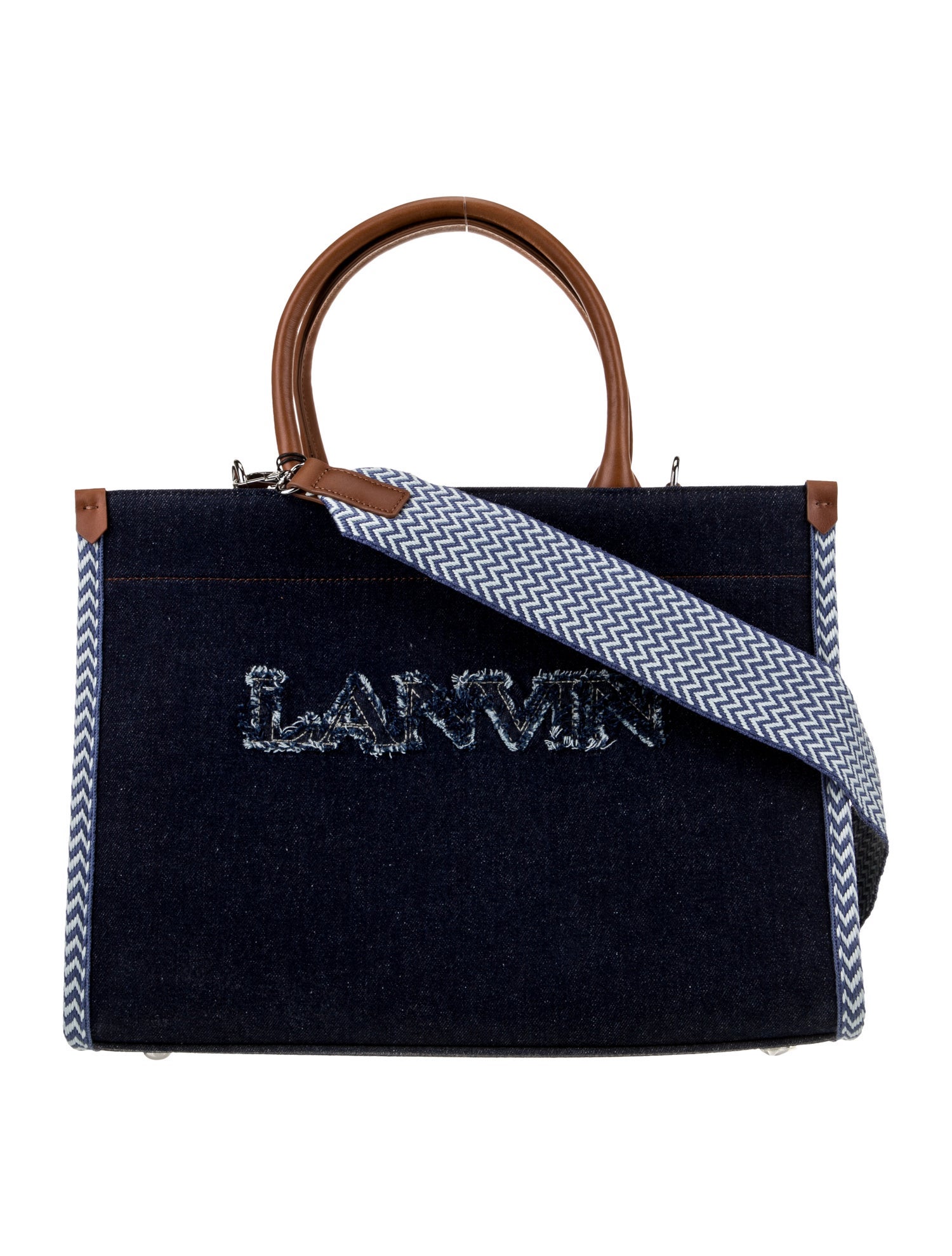 Lanvin Lanvin Enfant logo-embroidered shoulder bag