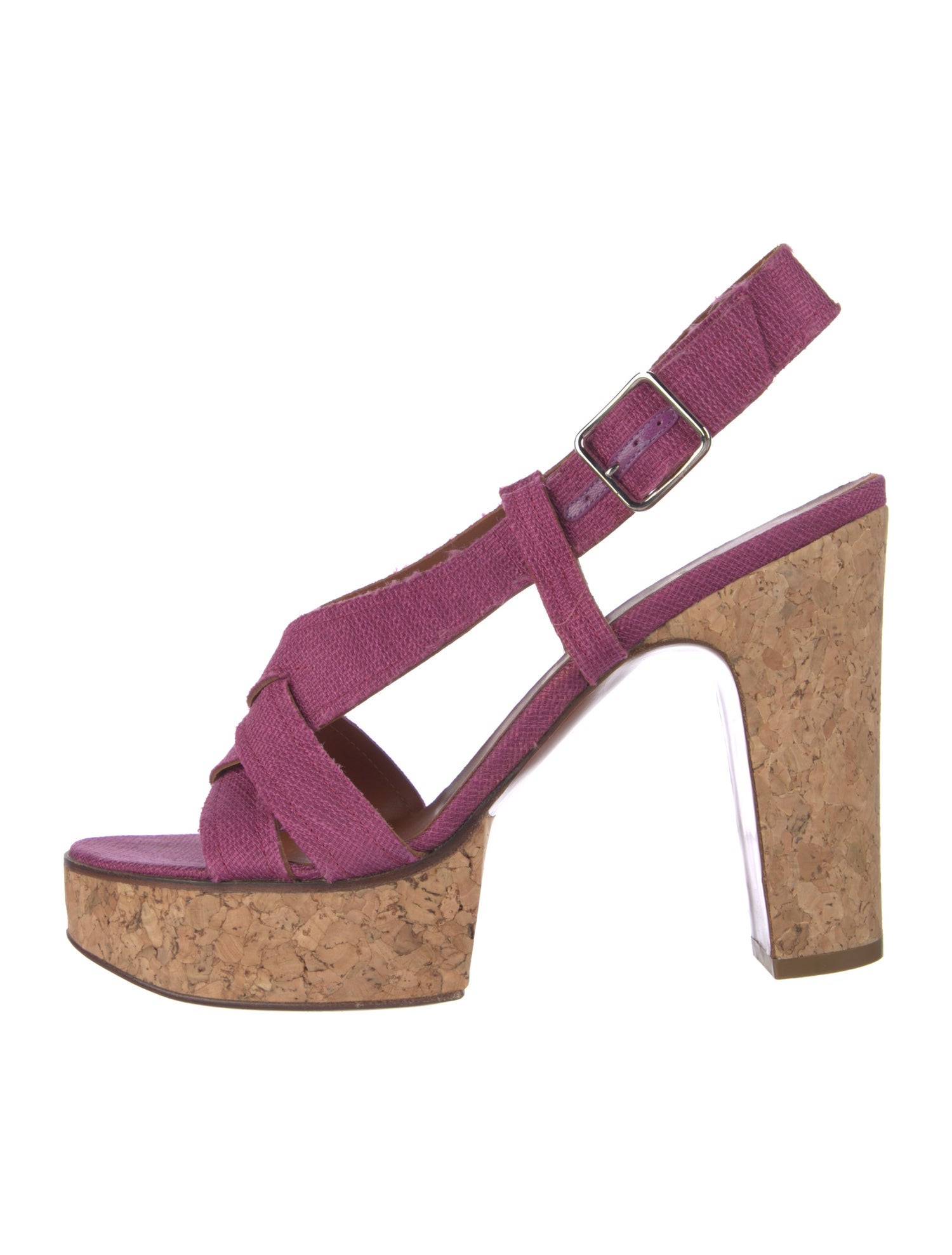 Lanvin Vintage Leather Slingback Sandals