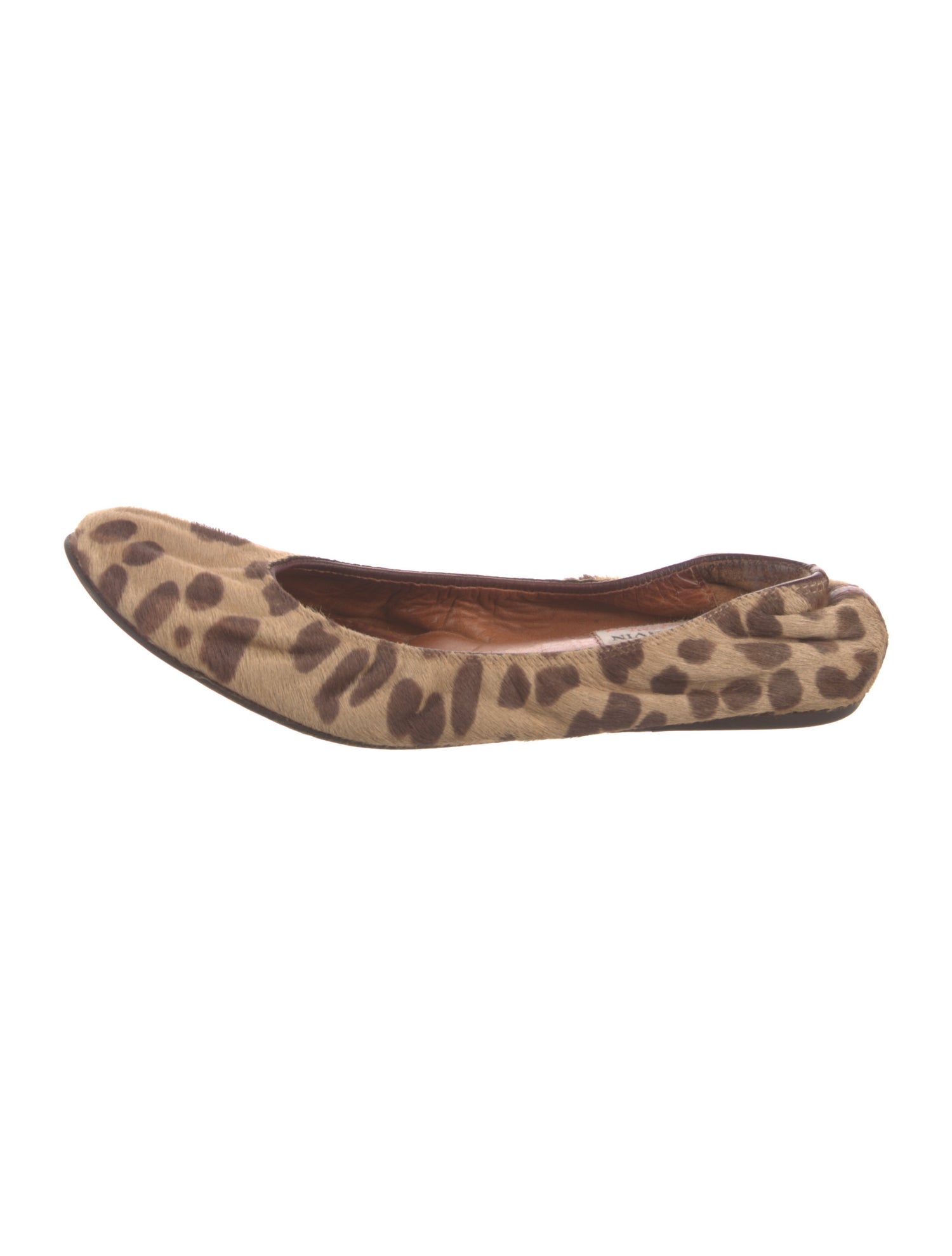 Lanvin Ponyhair Animal Print Flats