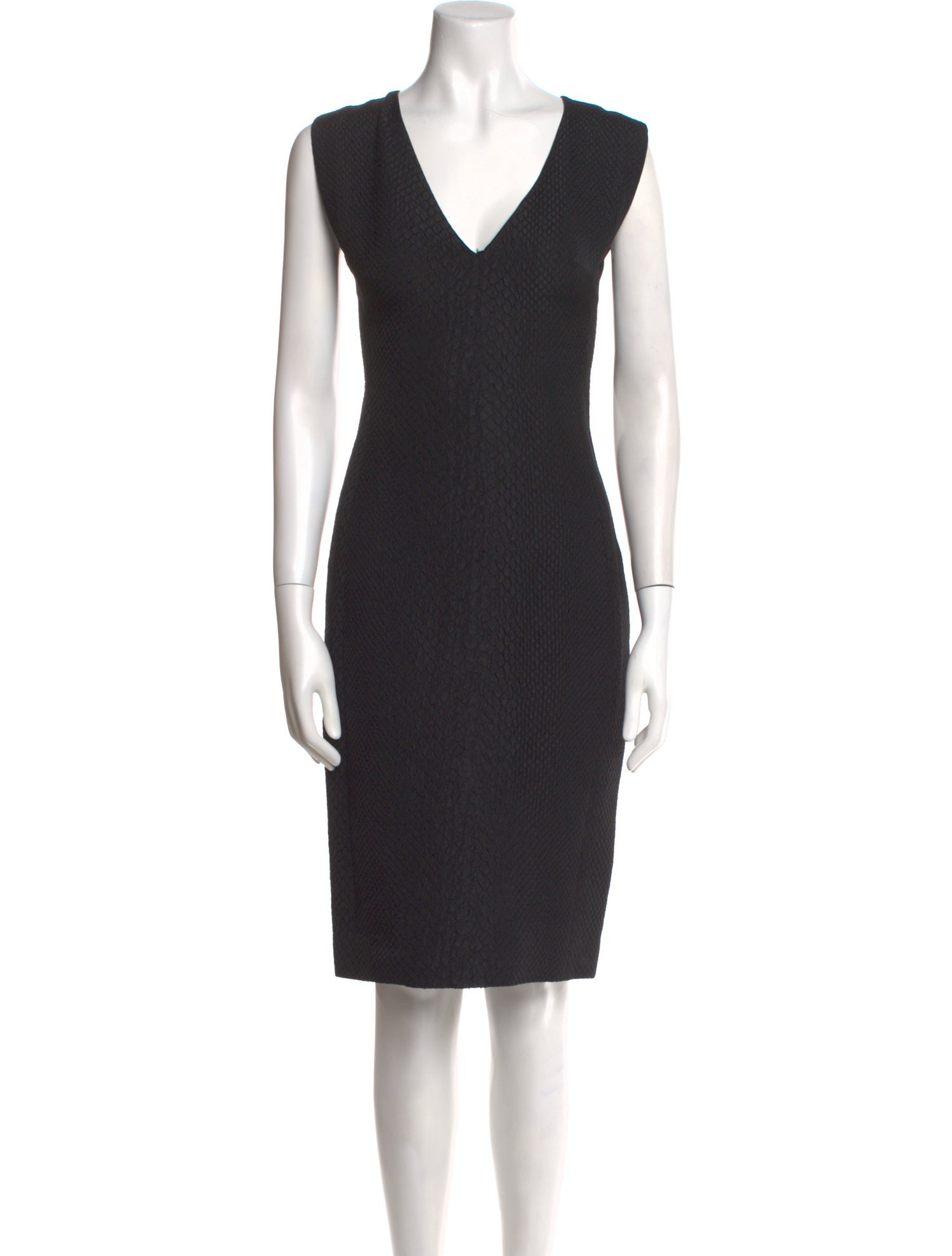 Lanvin V-Neck Knee-Length Dress