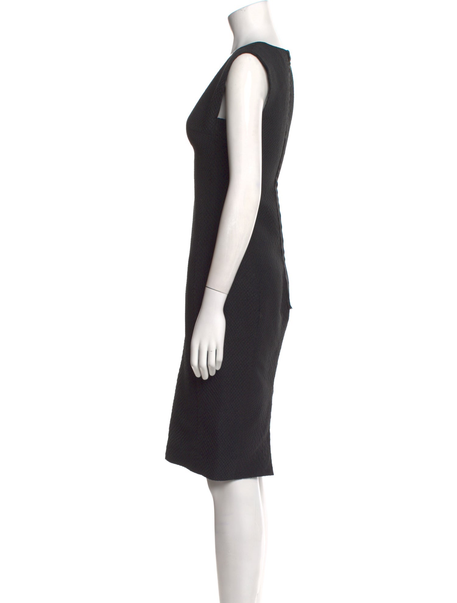 Lanvin V-Neck Knee-Length Dress