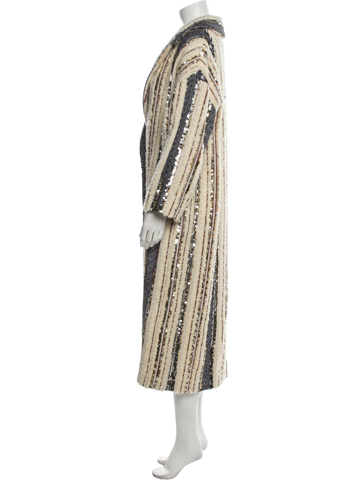 Lanvin 2017 Wool Faux Fur Coat