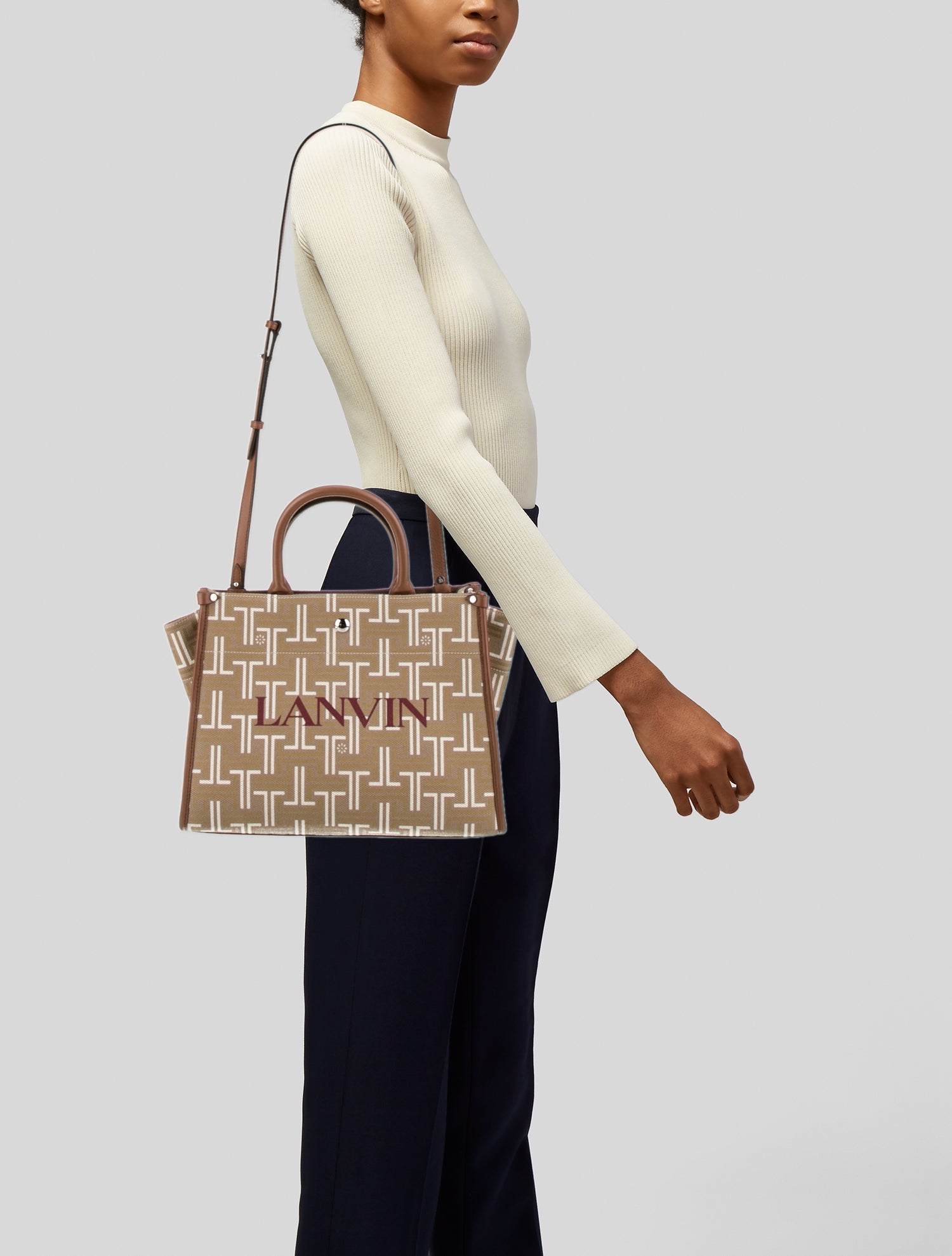 Lanvin Canvas Shoulder Bag