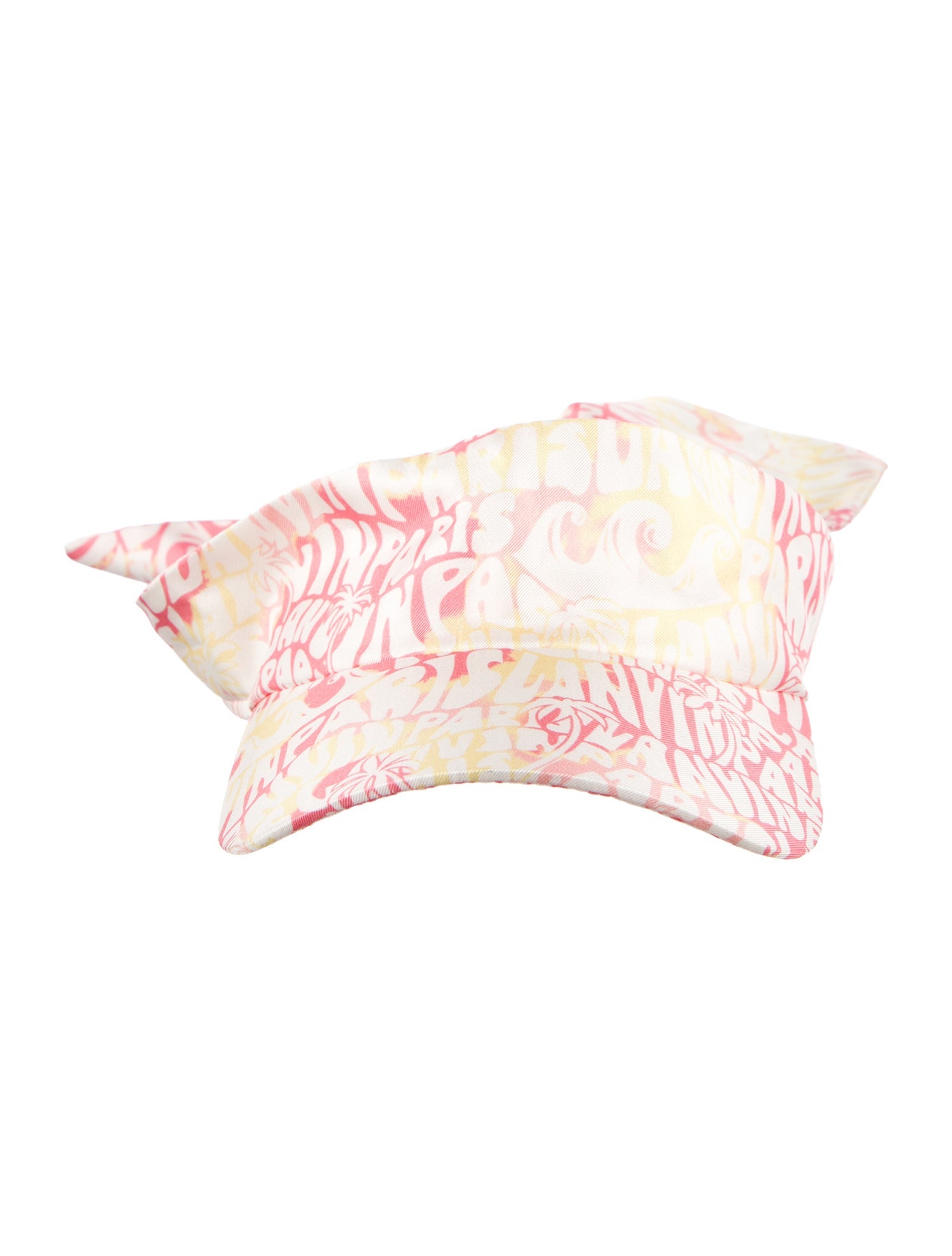Lanvin patterned silk visor w/ Tags