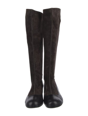 Lanvin Suede Riding Boots