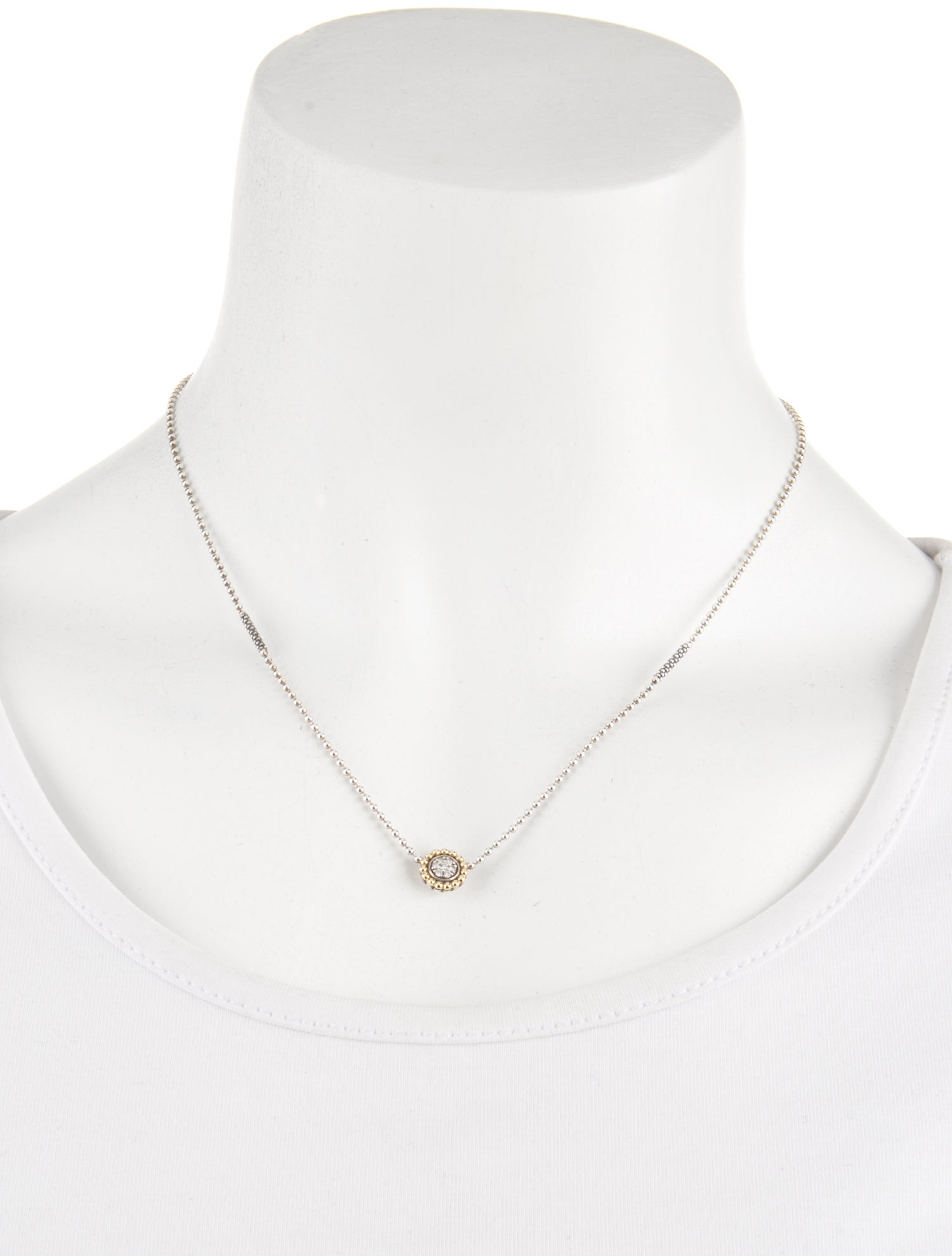 Lanvin Faux Pearl & Crystal Collar Necklace