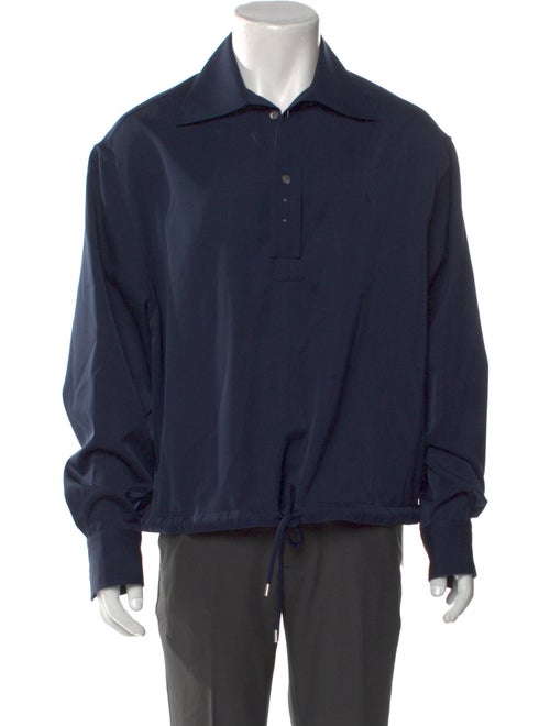 Lanvin Wool Collar Polo Shirt