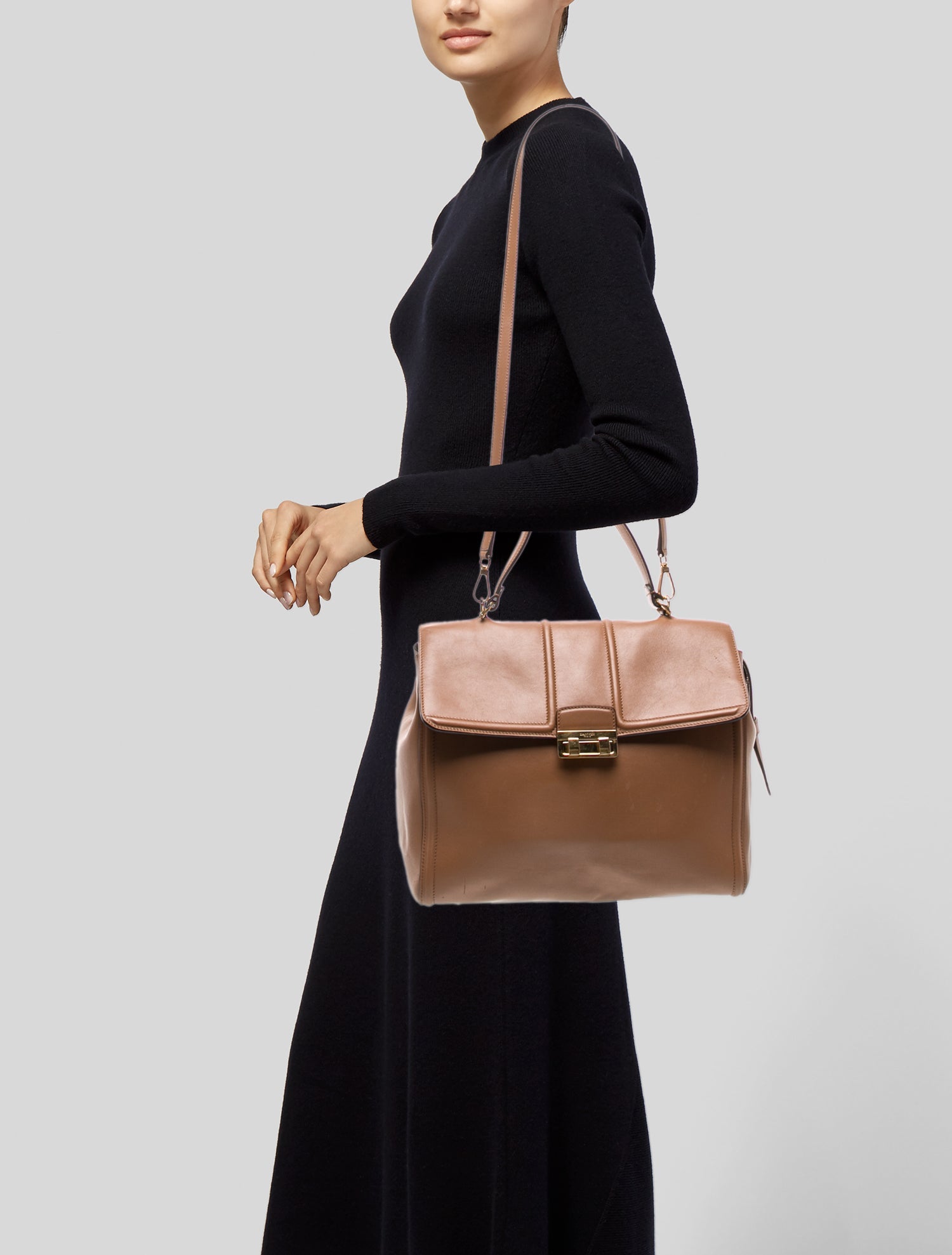 Lanvin Leather Top Handle Bag