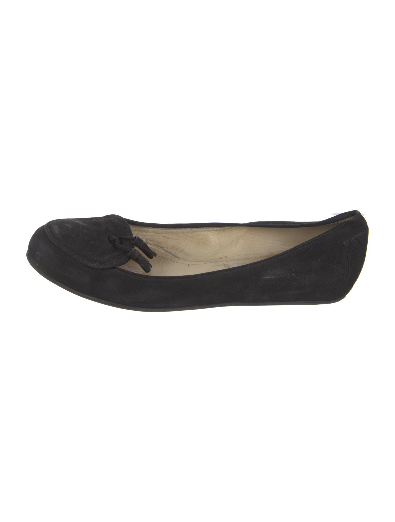 Lanvin Suede Bow Accents Ballet Flats