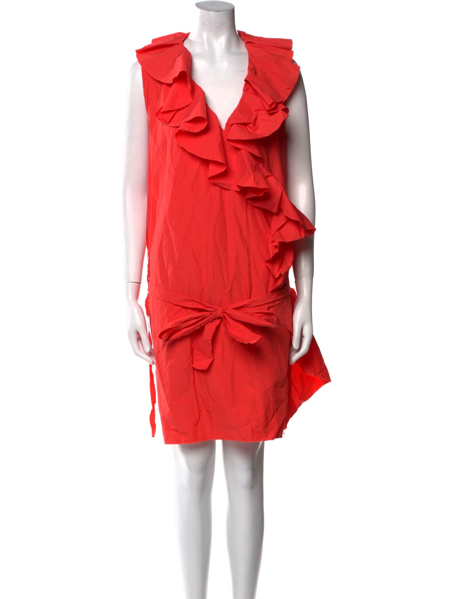 Lanvin V-Neck Mini Dress