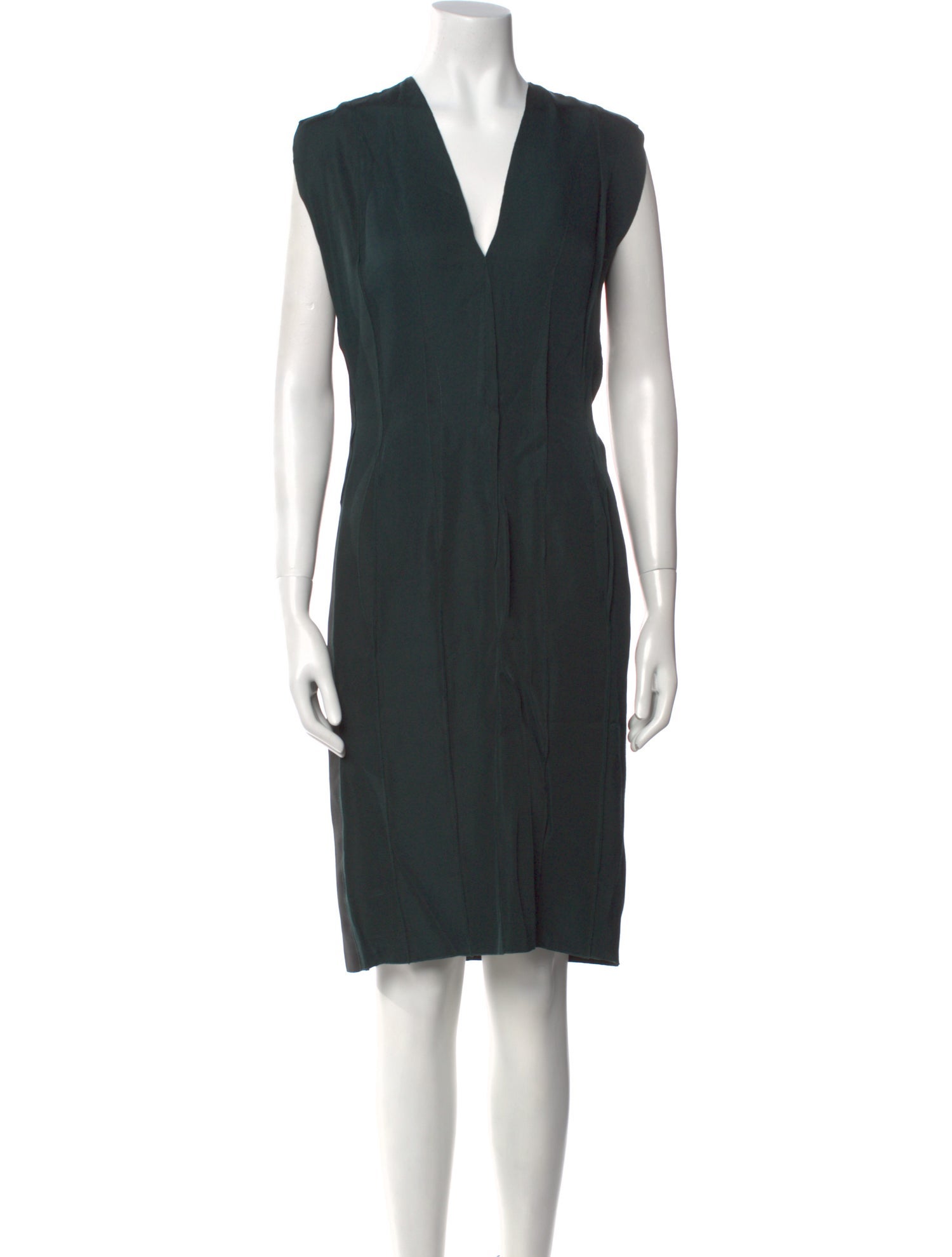 Lanvin V-Neck Knee-Length Dress
