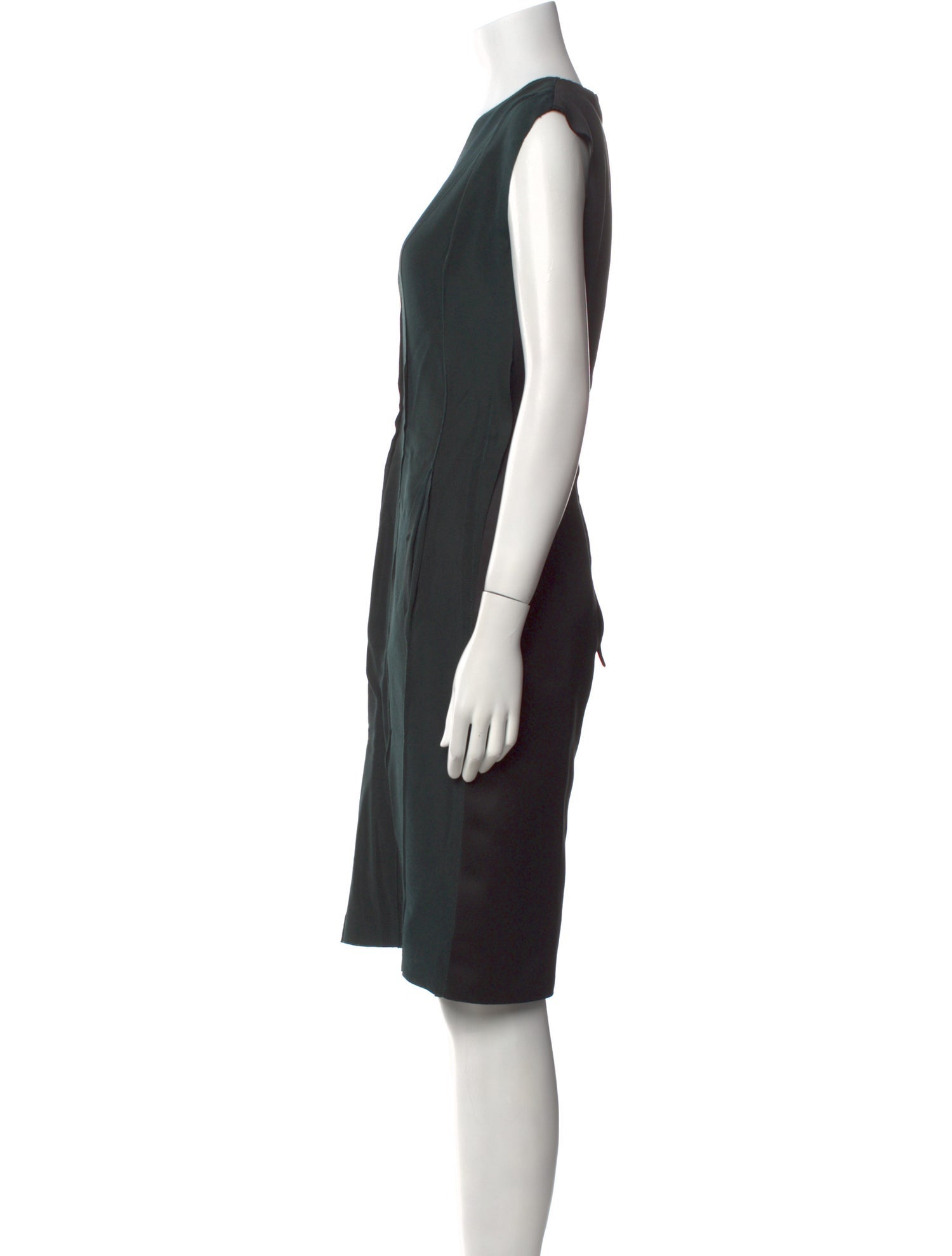 Lanvin V-Neck Knee-Length Dress