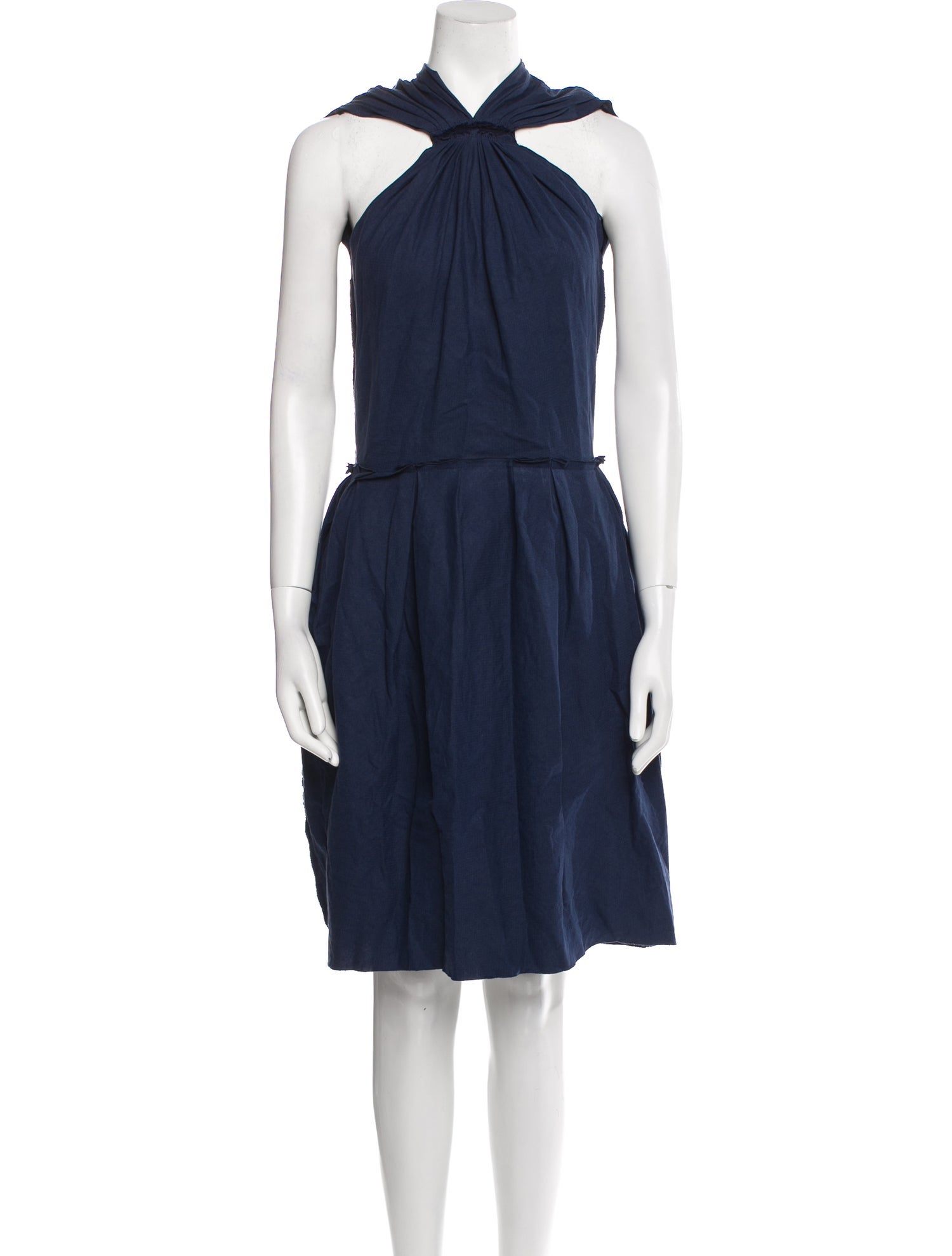 Lanvin Halterneck Knee-Length Dress