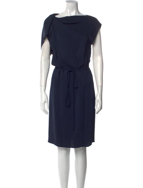 Lanvin Cowl Neck Knee-Length Dress