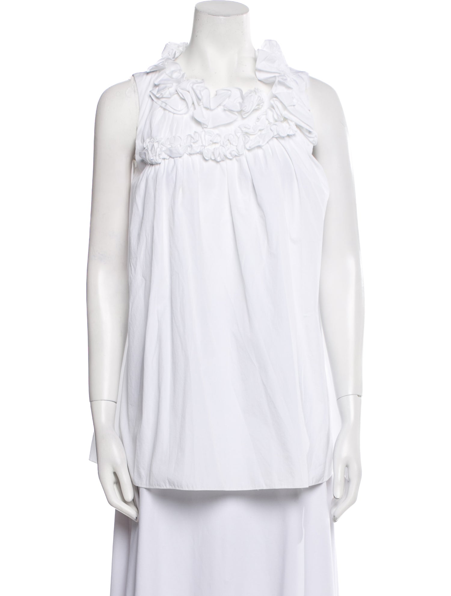 Lanvin Mock Neck Sleeveless Tunic