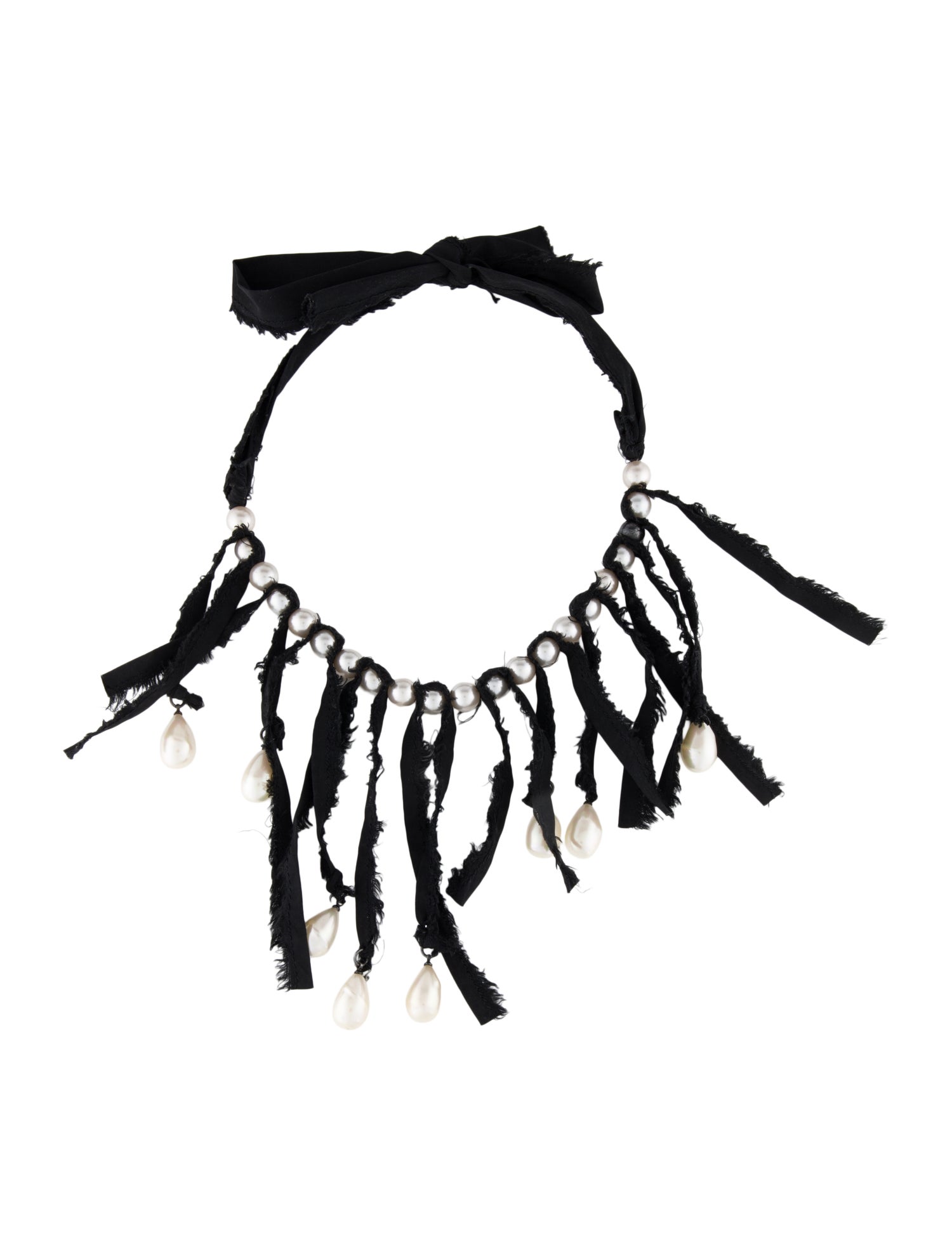 Lanvin Faux Pearl Choker Necklace