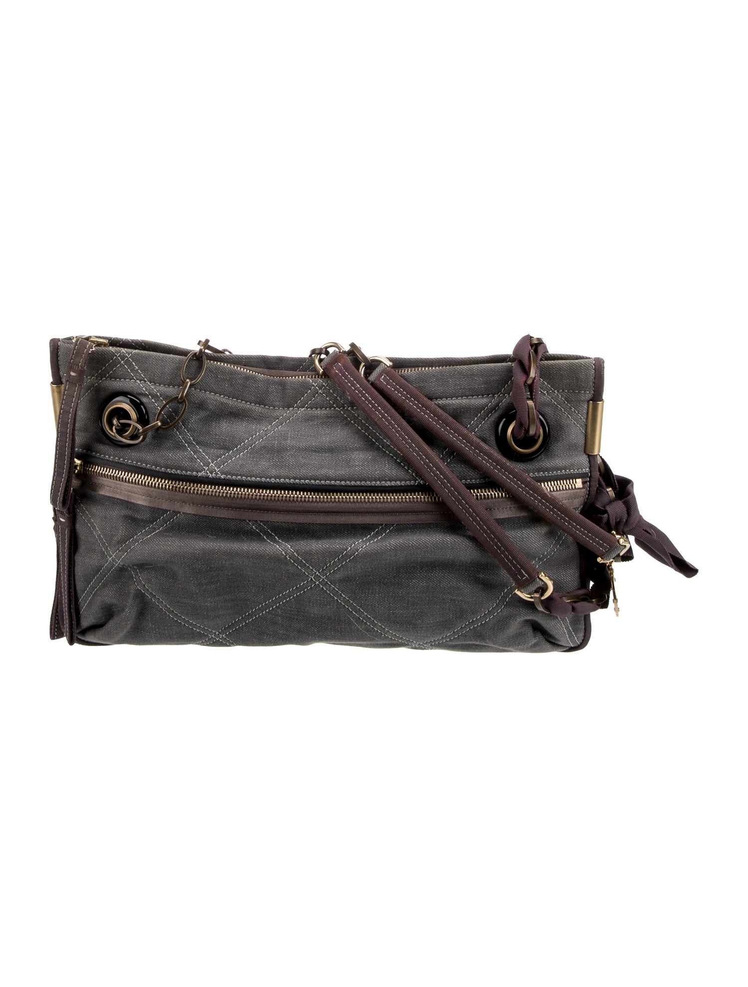 Lanvin Canvas Shoulder Bag