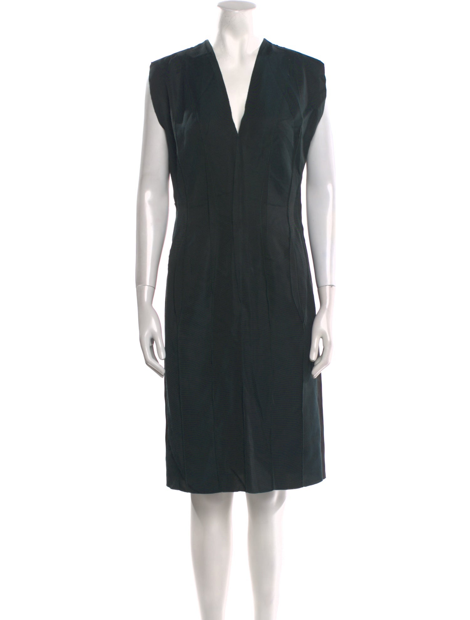 Lanvin V-Neck Knee-Length Dress