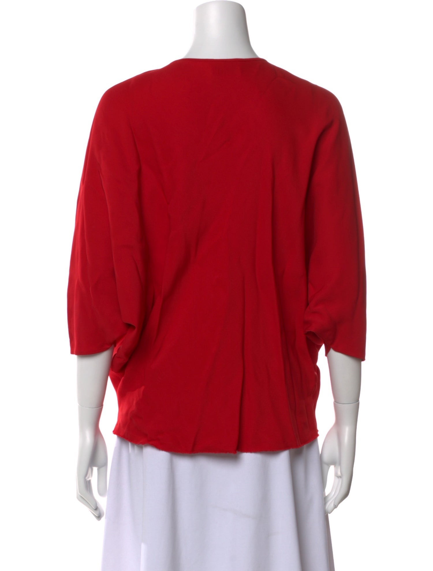 Lanvin Tie Neck Three-Quarter Sleeve Blouse