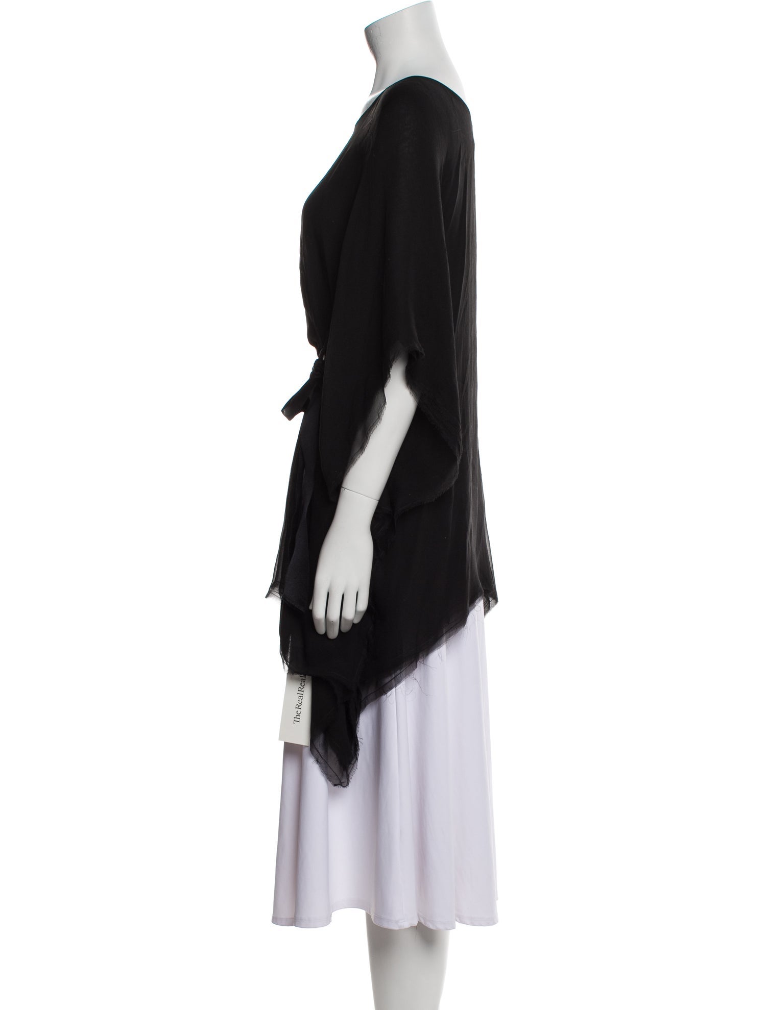 Lanvin Silk Bateau Neckline Tunic