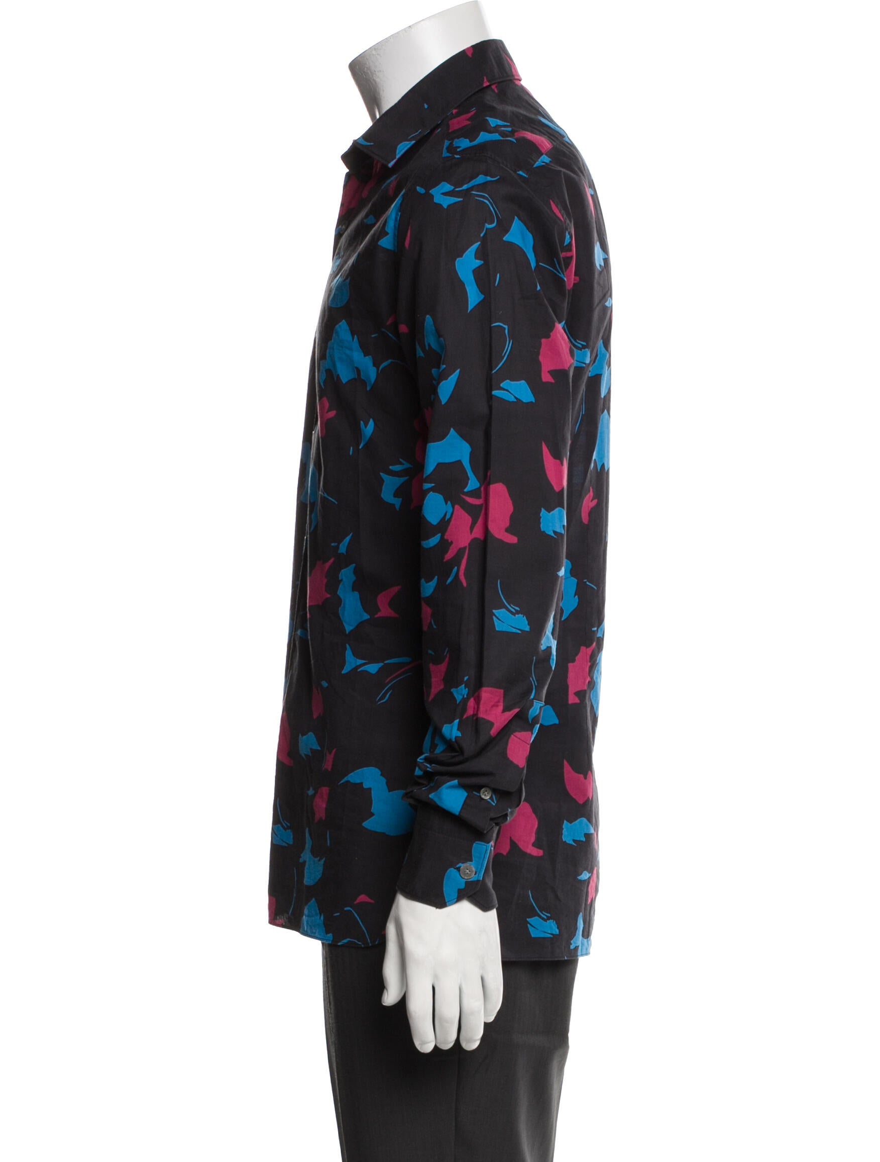 Lanvin Printed Long Sleeve Shirt