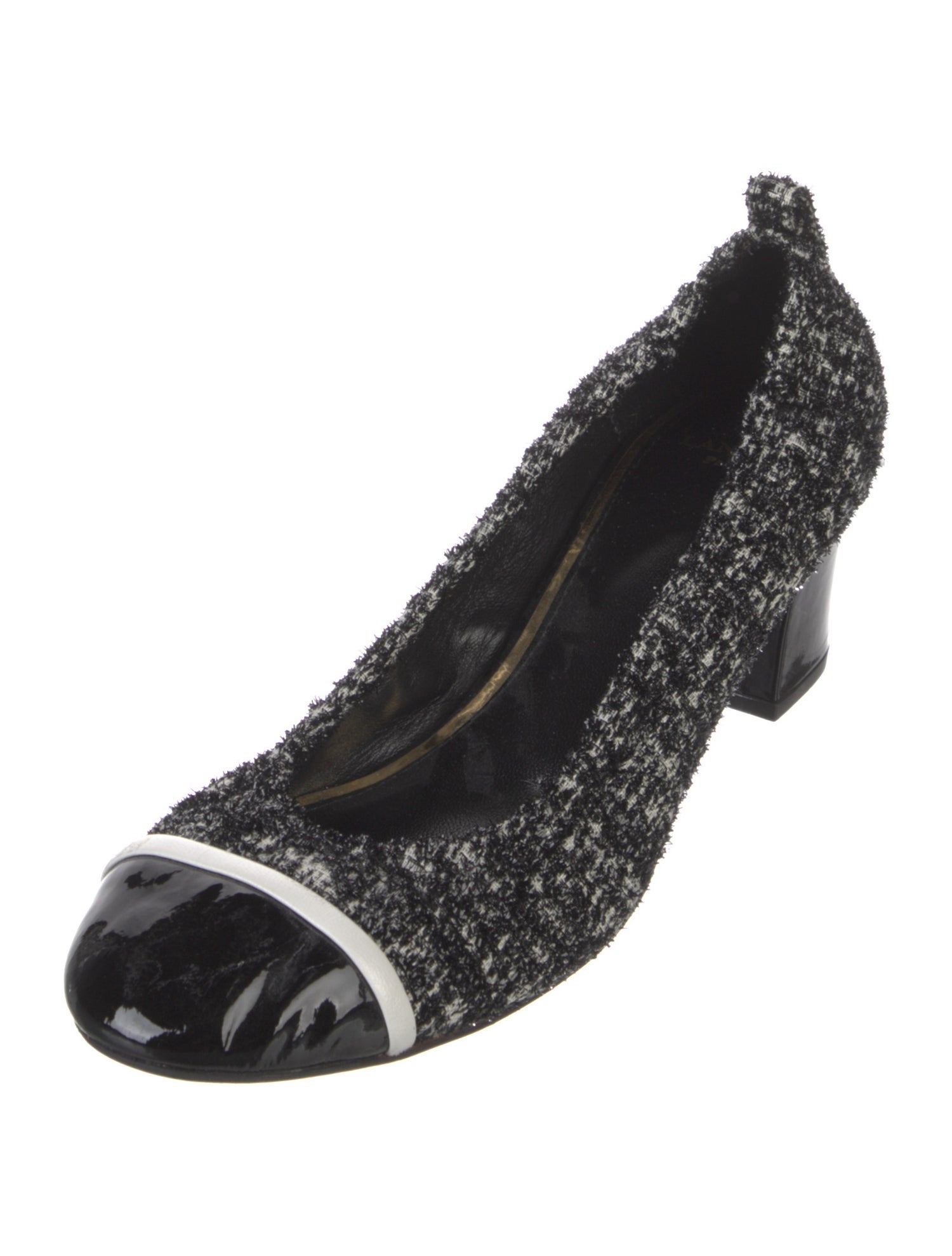 Lanvin Tweed Tweed Pattern Pumps