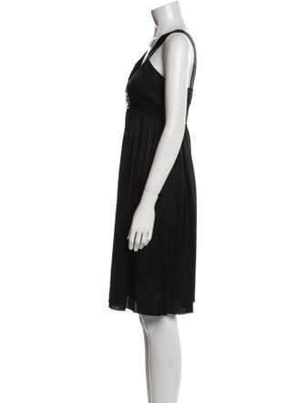 Lanvin V-Neck Knee-Length Dress