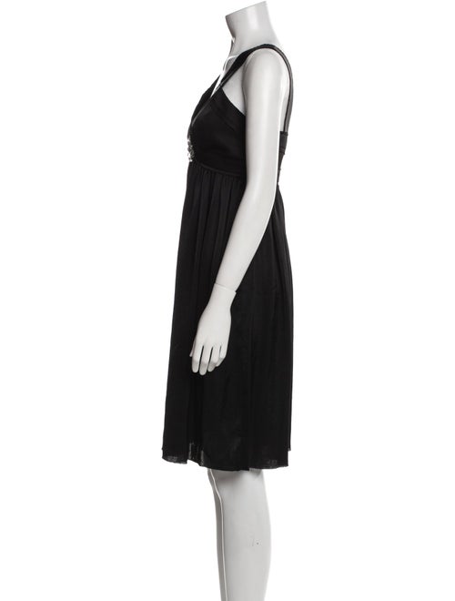 Lanvin V-Neck Knee-Length Dress