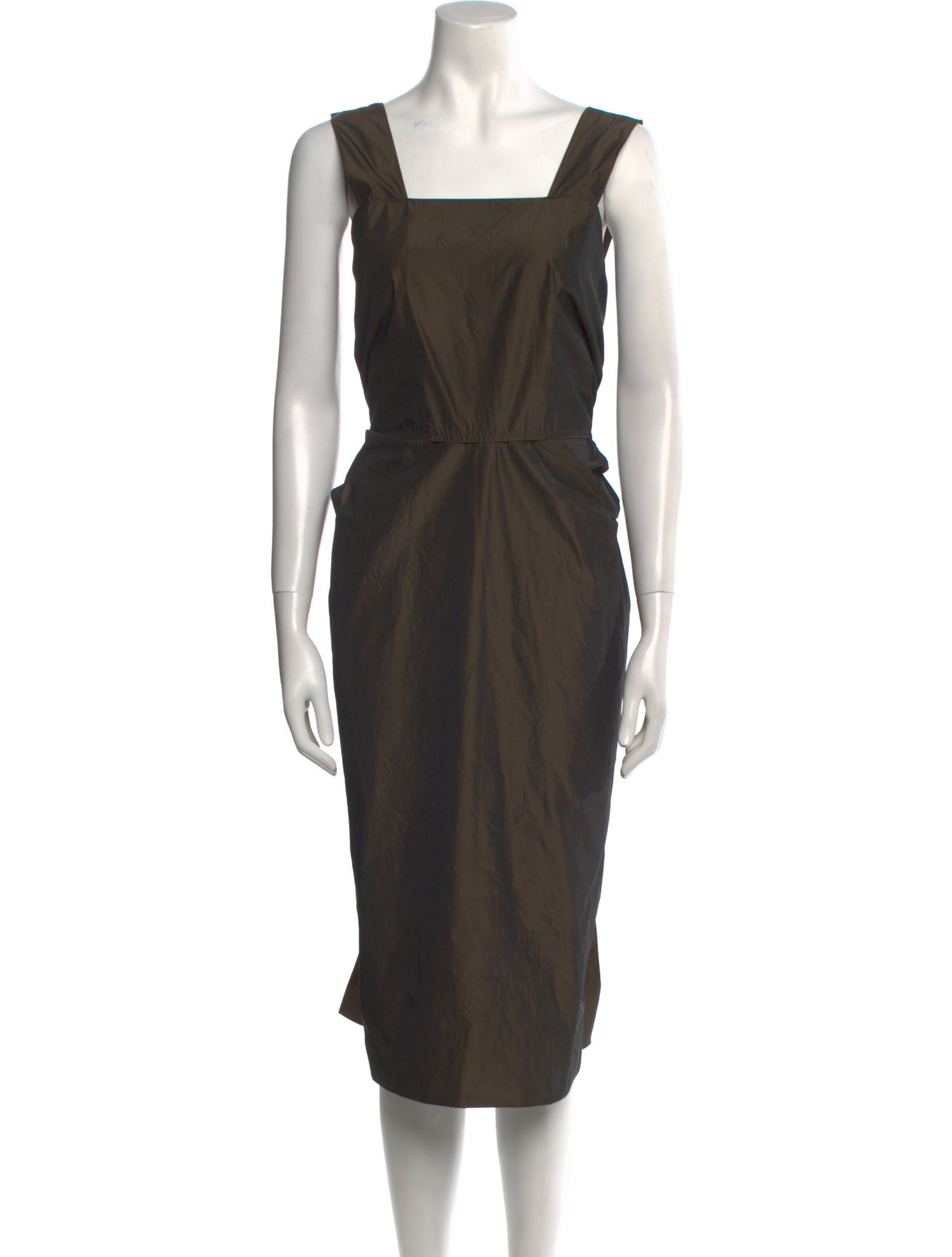 Lanvin Square Neckline Midi Length Dress